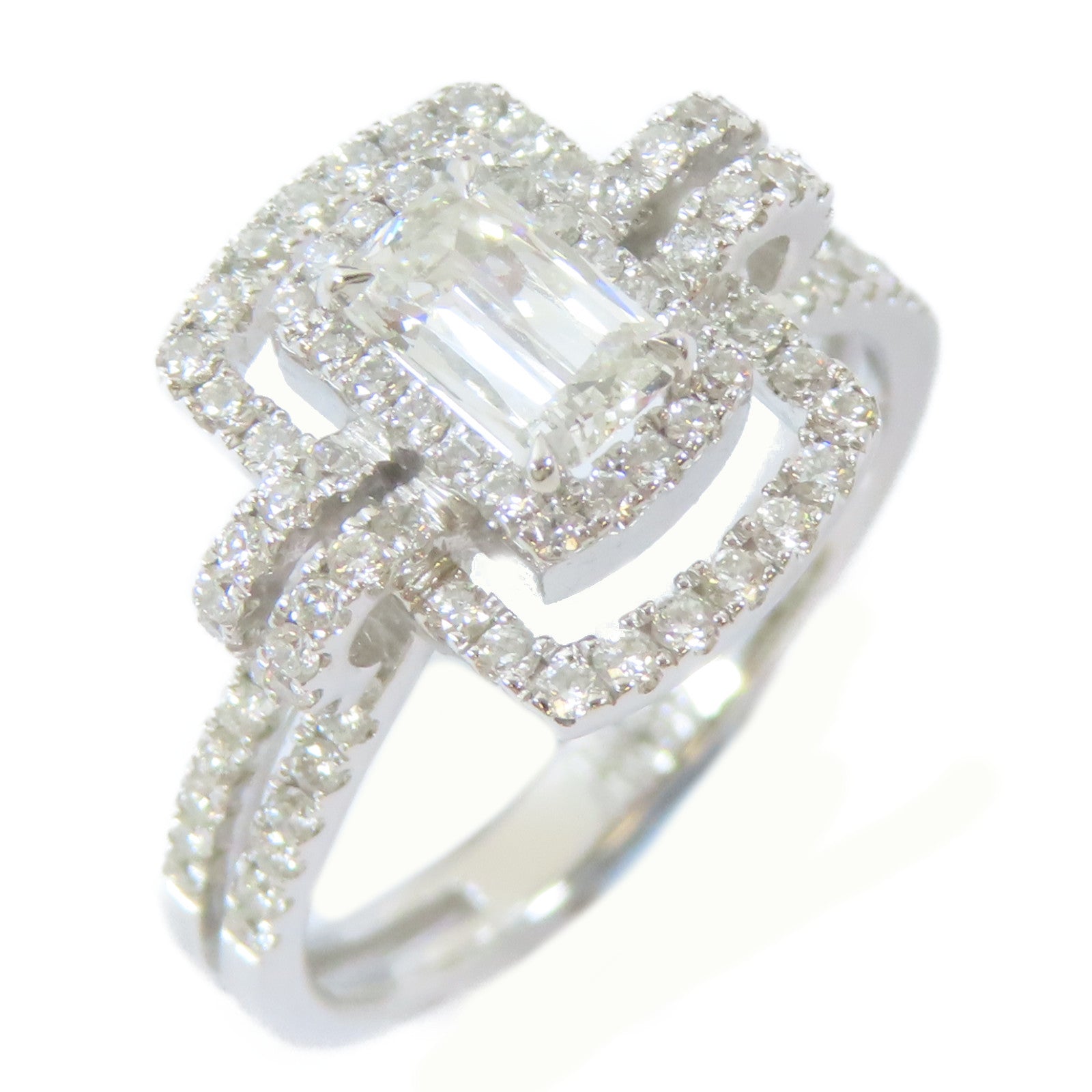 JEWELRY 【激減優惠】18K白金Diamond Ring0.47ct/0.57ct鑽石戒指US#6.75