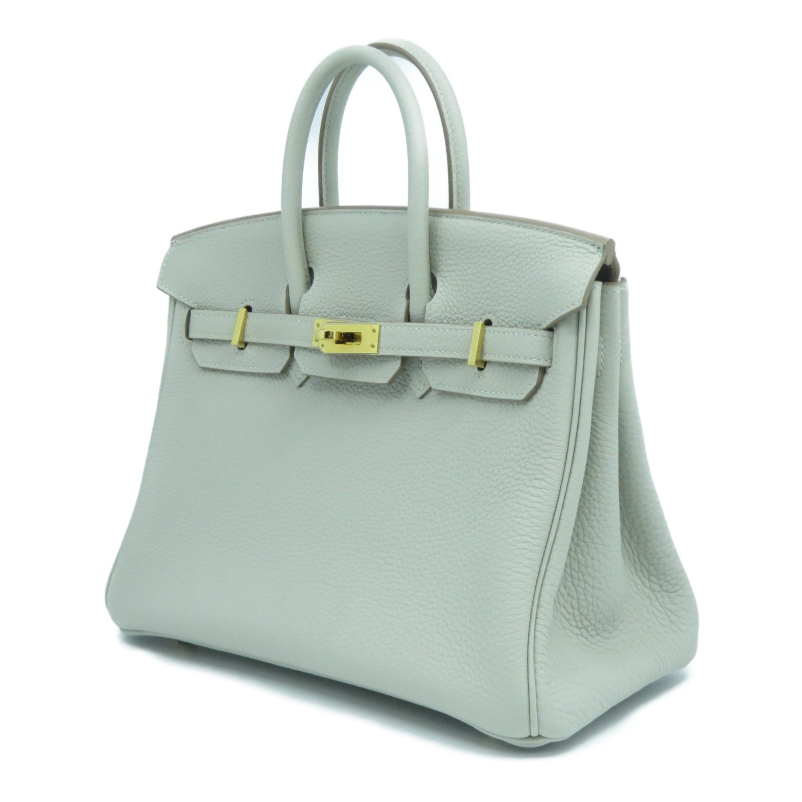 HERMES 【激減優惠】Togo皮革Birkin 25金扣手挽袋Gris Perle珍珠灰色