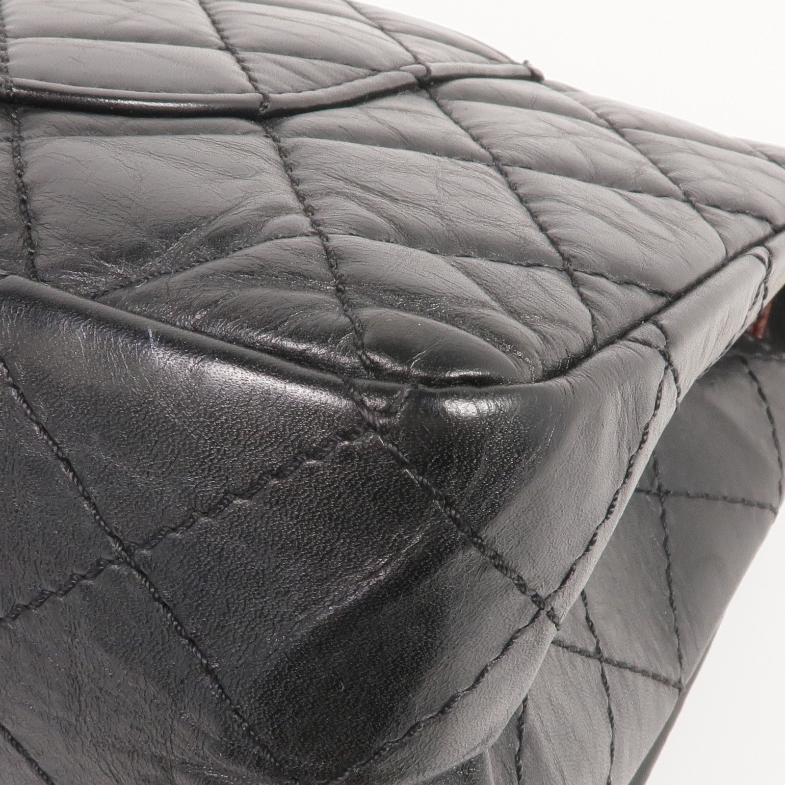 CHANEL 牛皮皮革2.55 Medium金扣鏈帶肩背袋