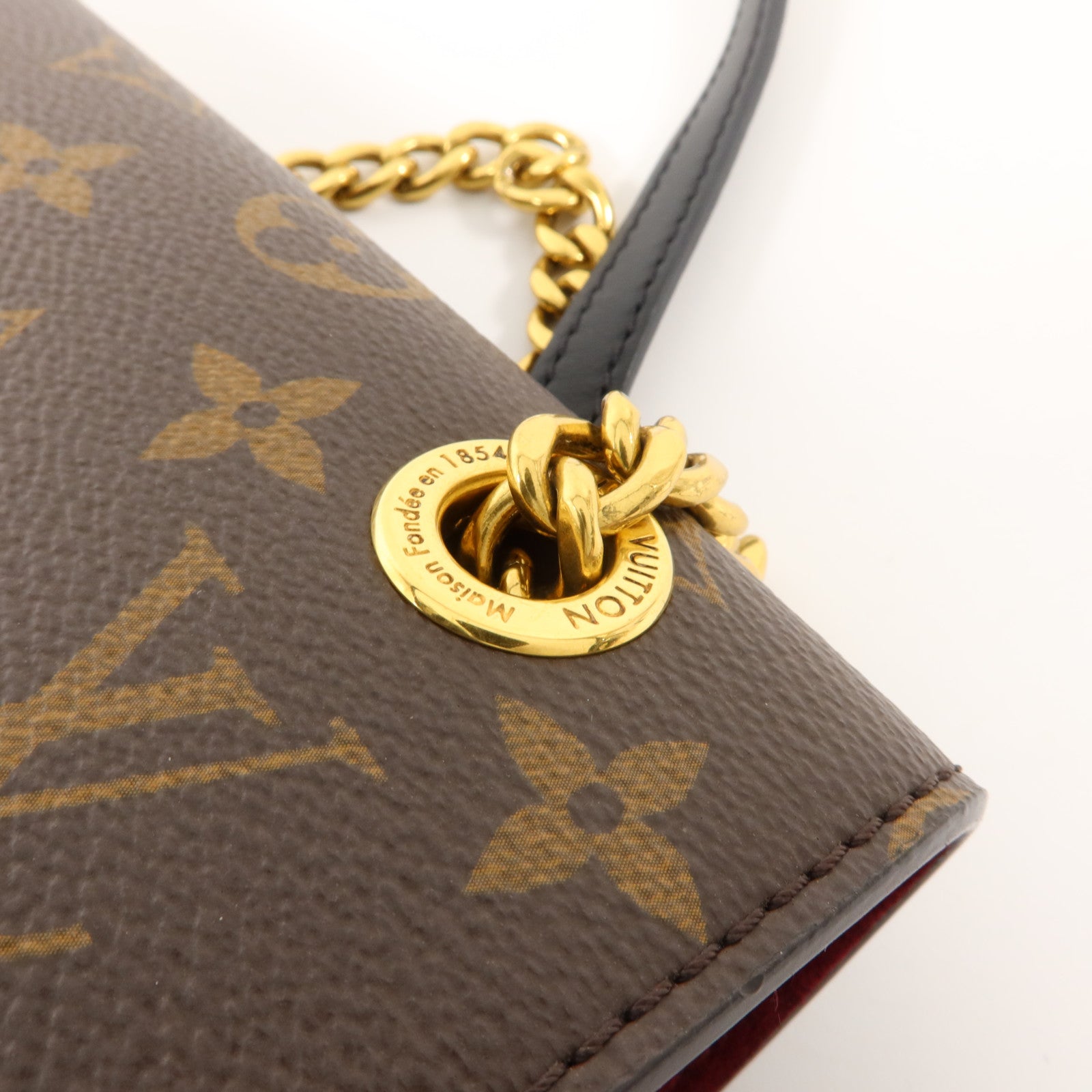LOUIS VUITTON Monogram Passy金扣肩背袋棕色