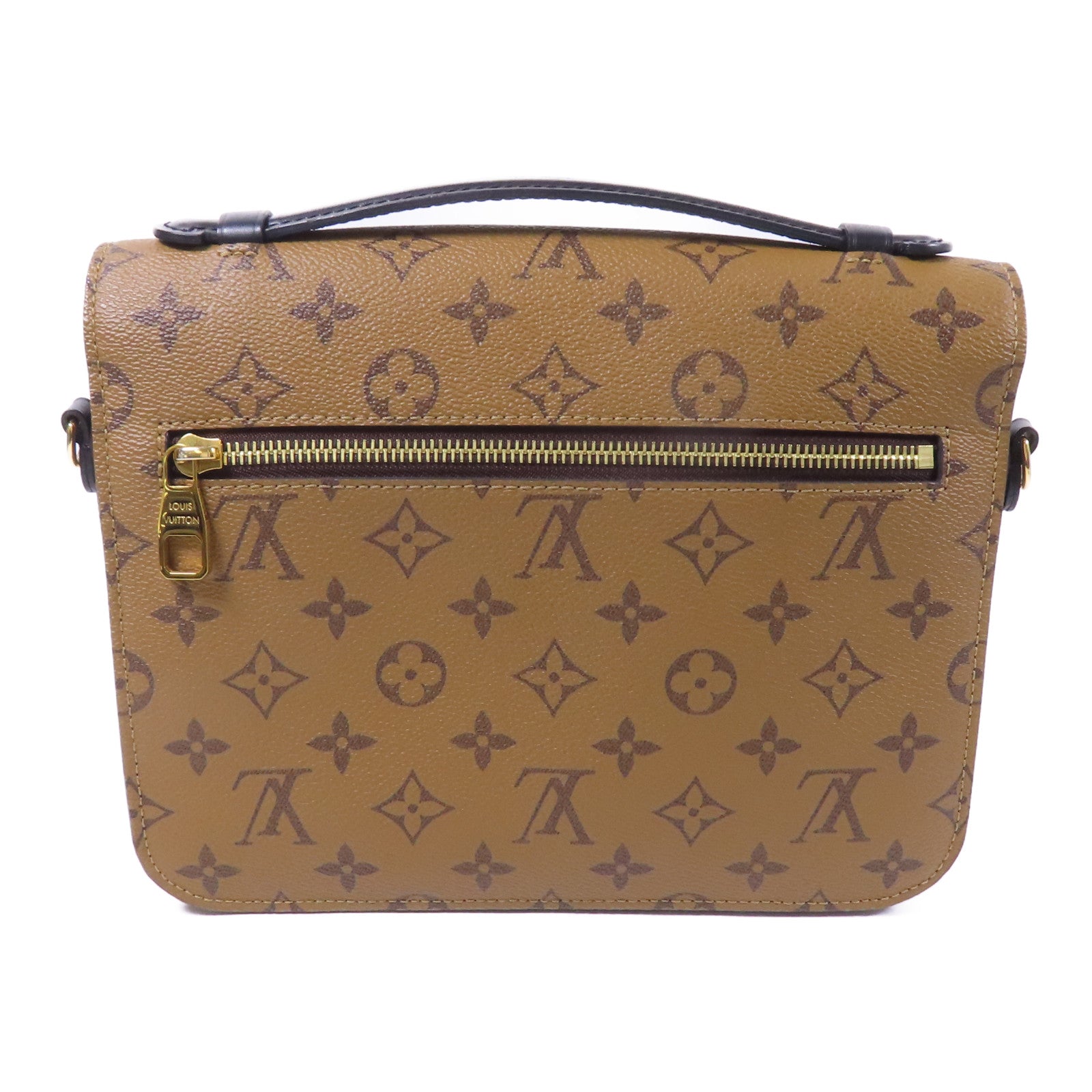 LOUIS VUITTON Monogram Reverse Pochette Metis金扣手挽肩背兩用袋