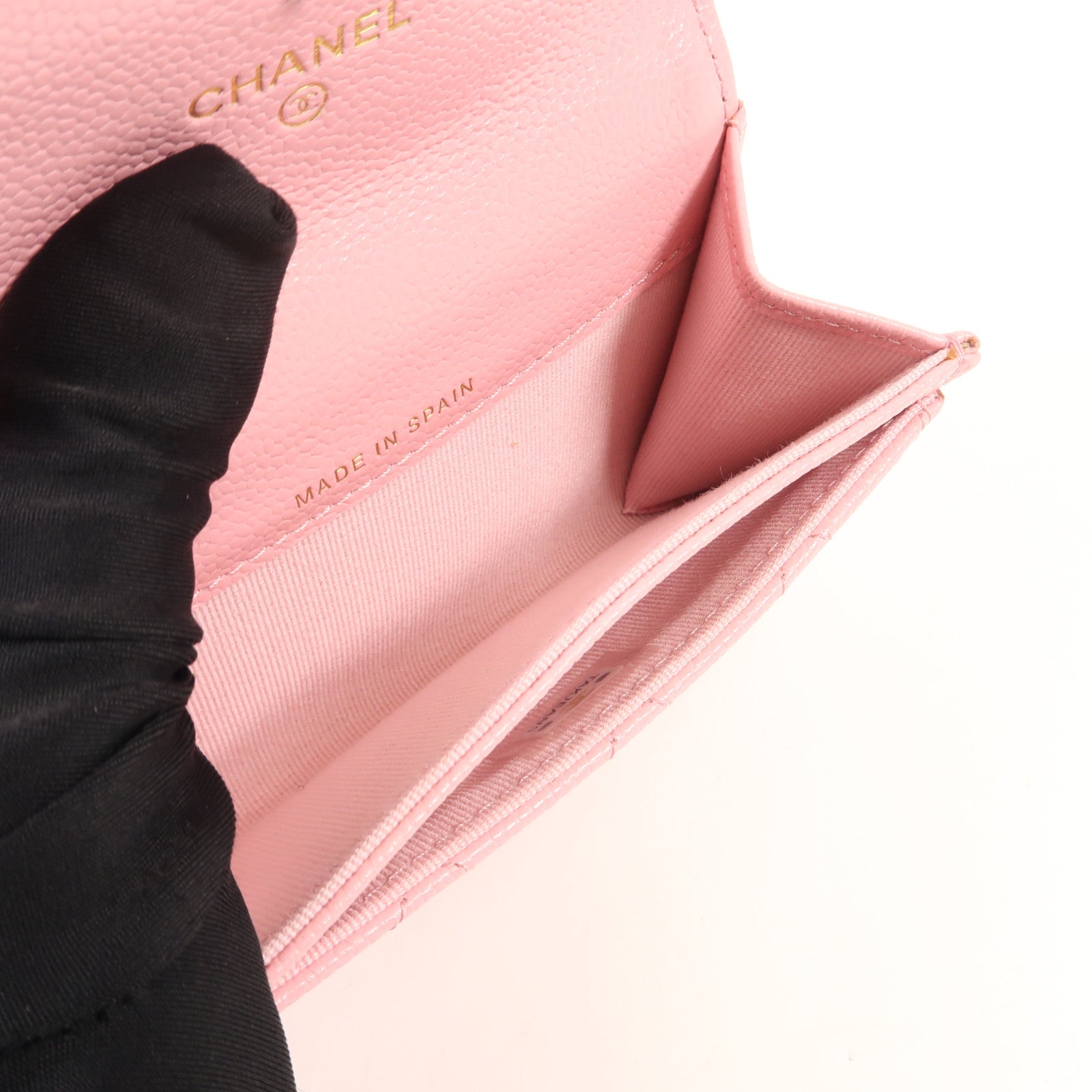 CHANEL 牛皮皮革Card Case金扣卡片套