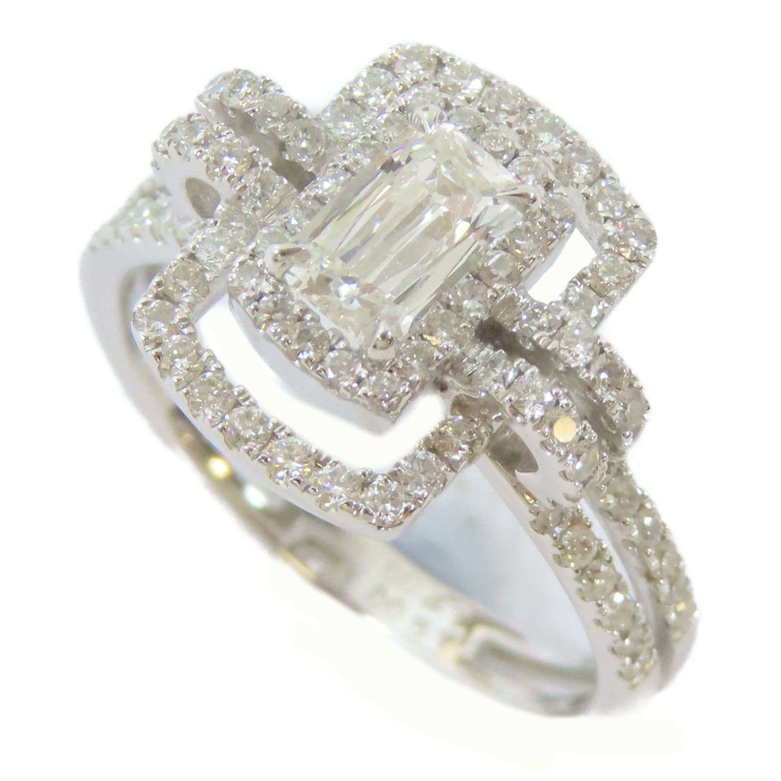 JEWELRY 【激減優惠】18K白金Diamond Ring0.47ct/0.57ct鑽石戒指US#6.75
