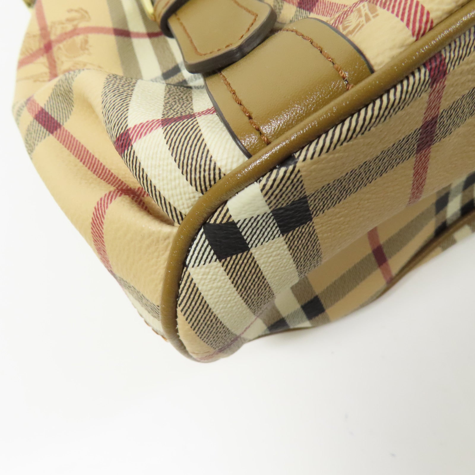 BURBERRY 塗層帆布Haymarket Northfield金扣手挽肩背兩用袋