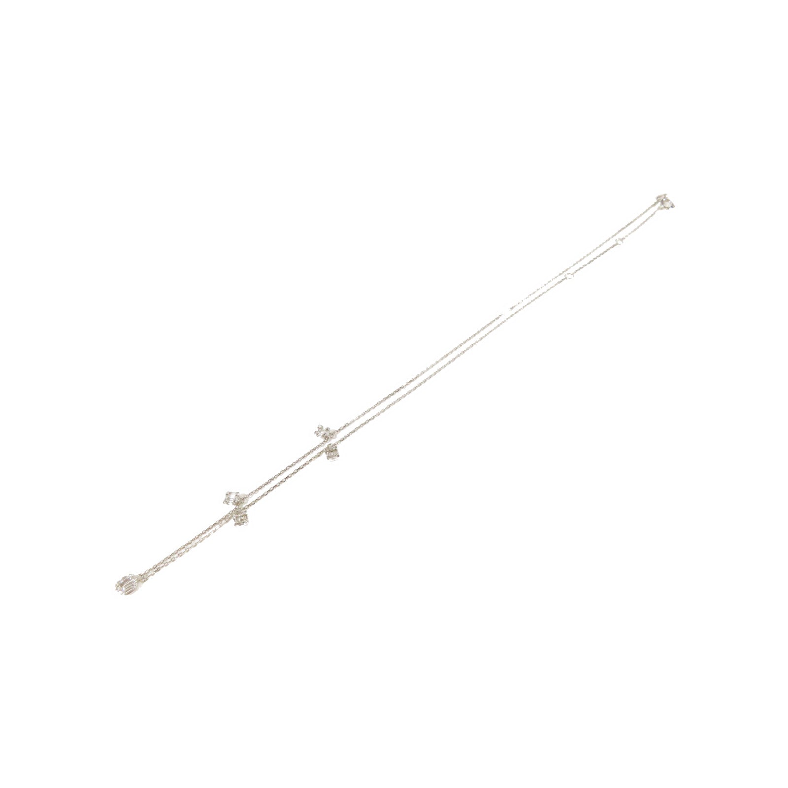JEWELRY 【激減優惠】18K白金0.17ctDiamond Necklace鑽石項鍊#40cm