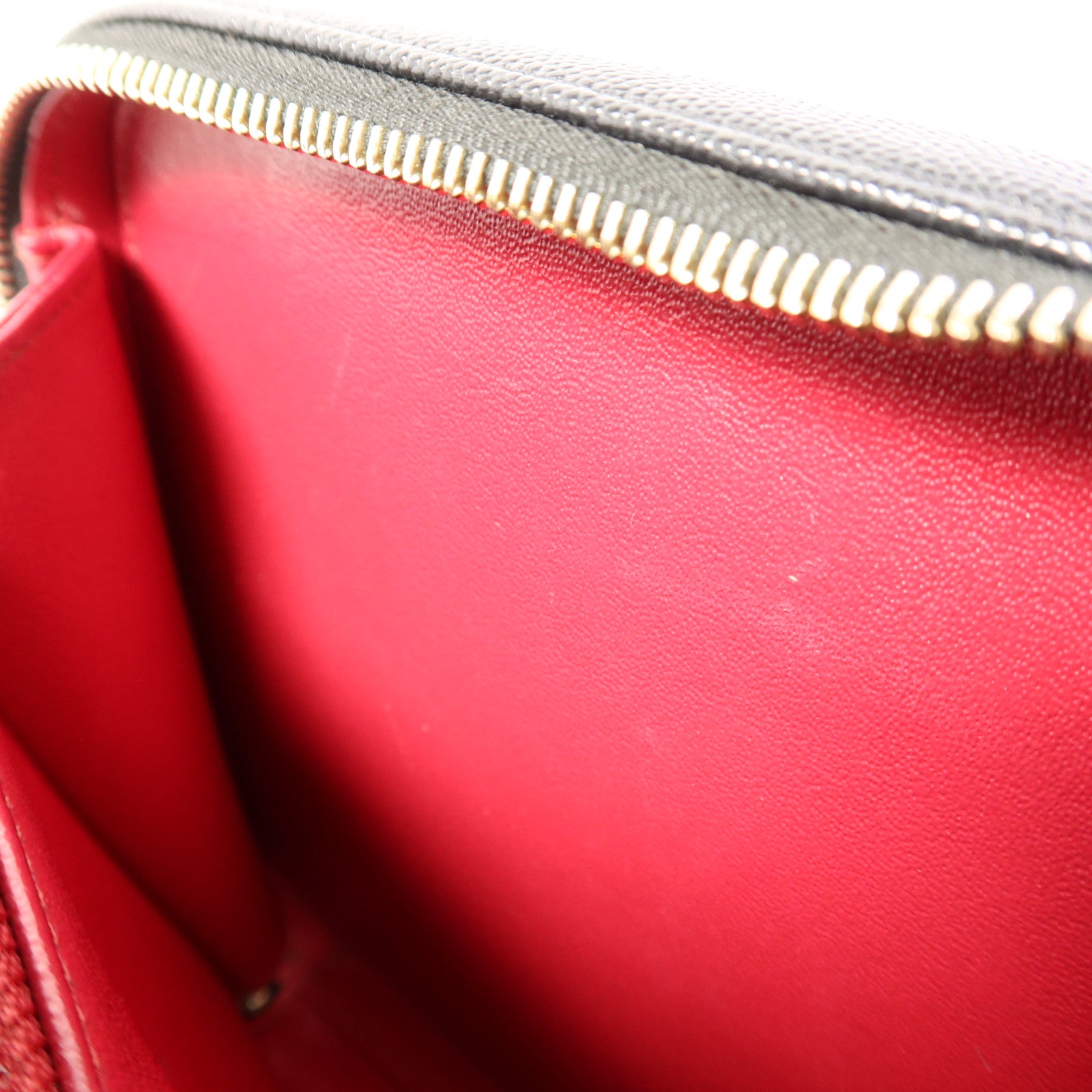 CHANEL 牛皮皮革Filigree Vanity Case Medium金扣手挽肩背兩用袋