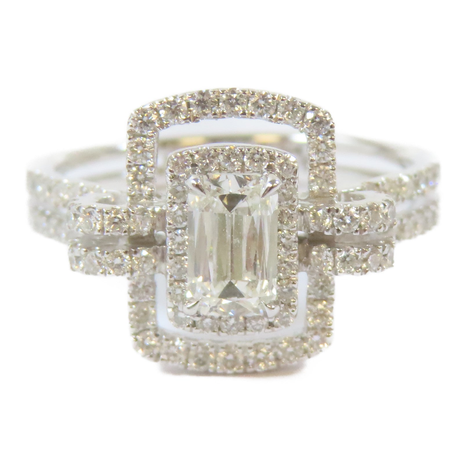 JEWELRY 【激減優惠】18K白金Diamond Ring0.47ct/0.57ct鑽石戒指US#6.75