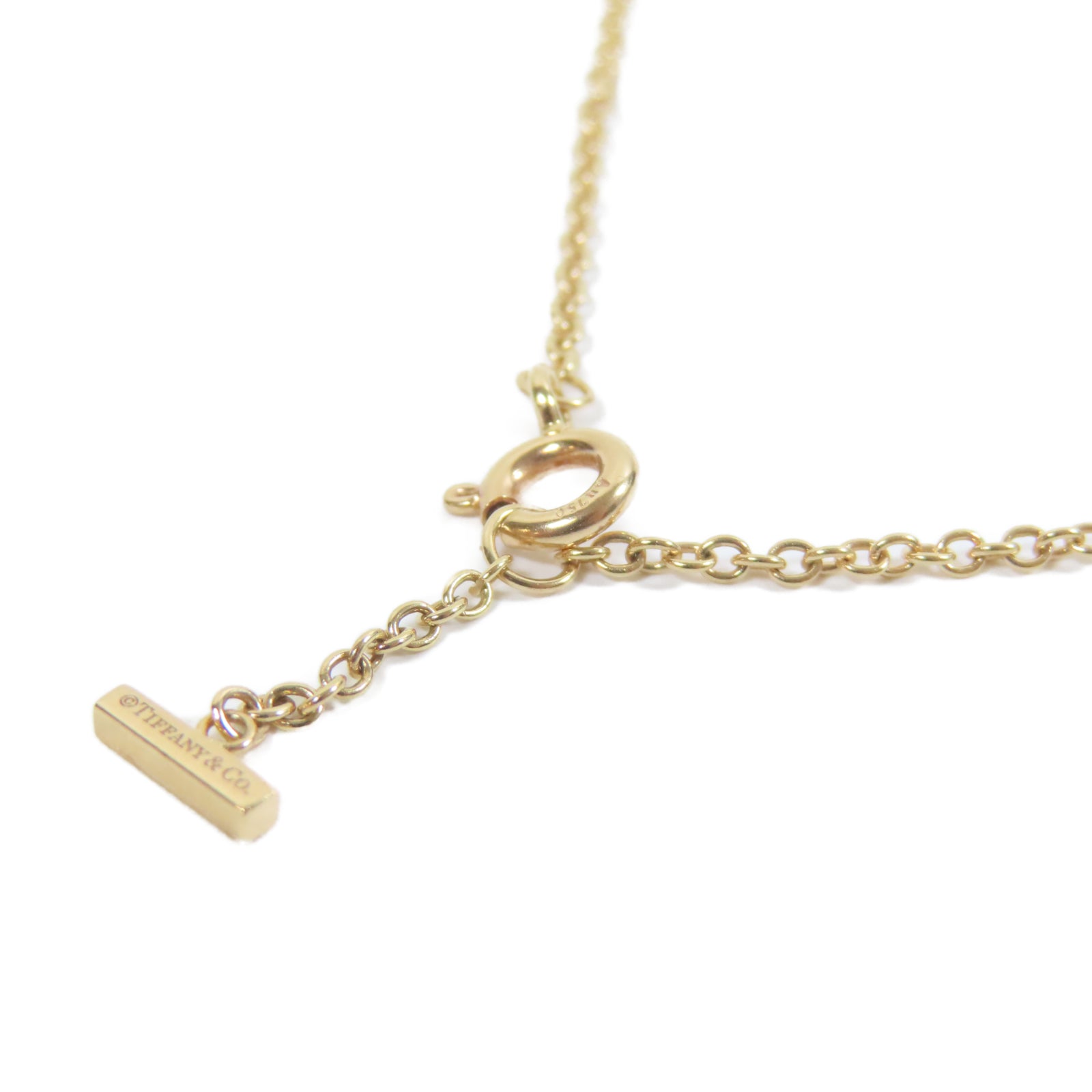 TIFFANY＆CO 【激減優惠】18K玫瑰金/鑽石T Smile Diamond Bracelet手鏈