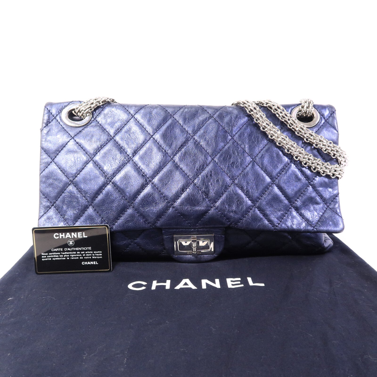 CHANEL 牛皮皮革2.55 Chain Shoulder Bag鏈帶肩背袋