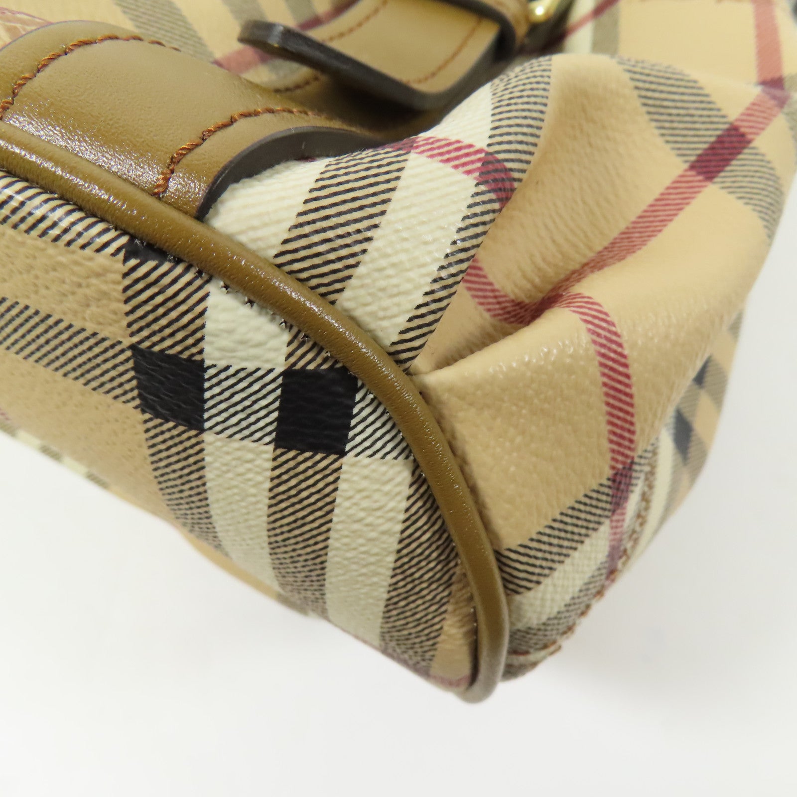 BURBERRY 塗層帆布Haymarket Northfield金扣手挽肩背兩用袋