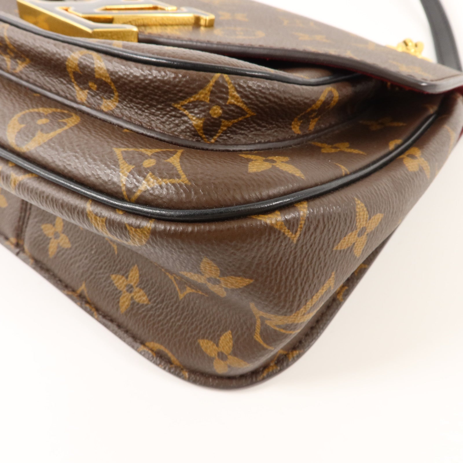 LOUIS VUITTON Monogram Passy金扣肩背袋棕色