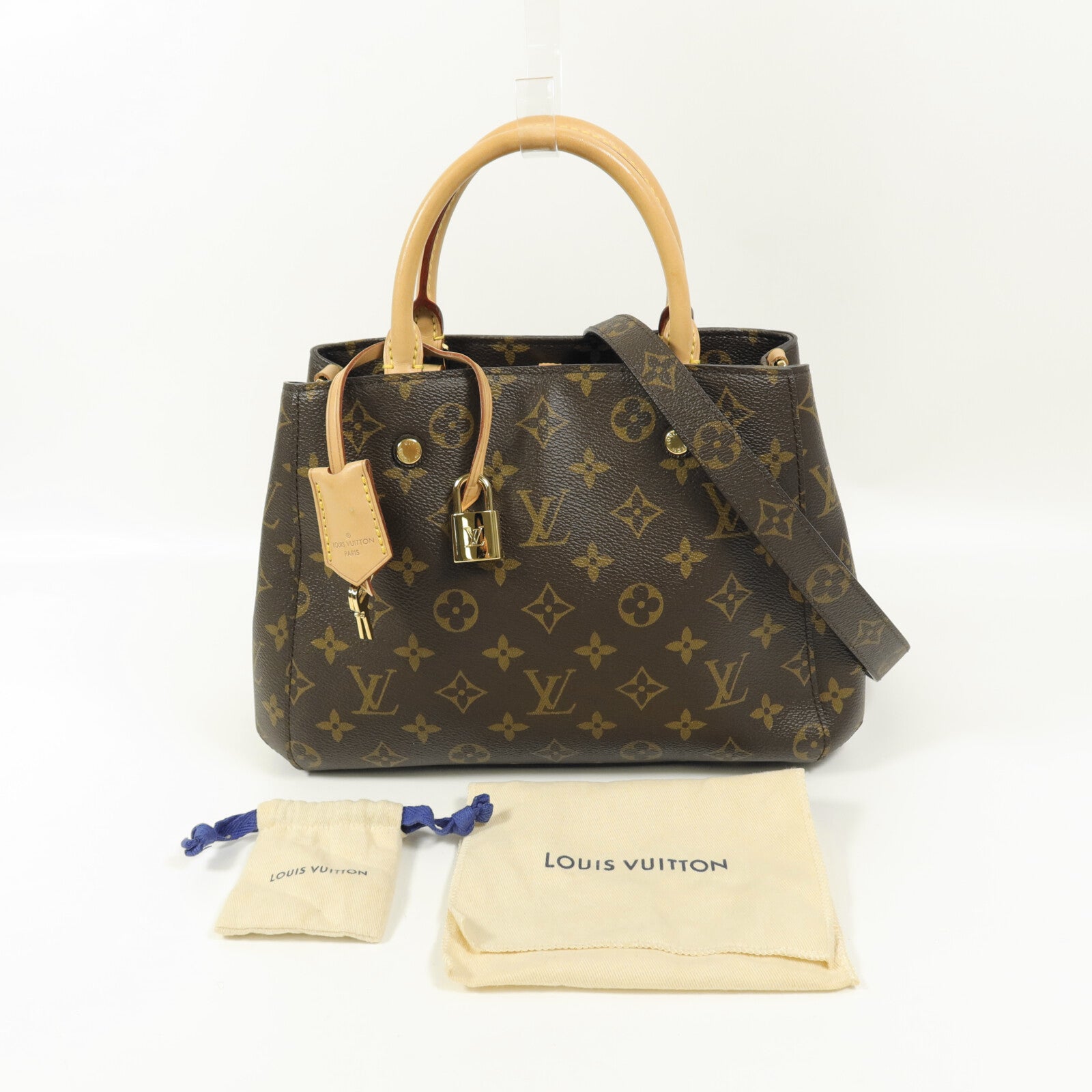 LOUIS VUITTON Monogram Montaigne BB手挽肩背兩用袋