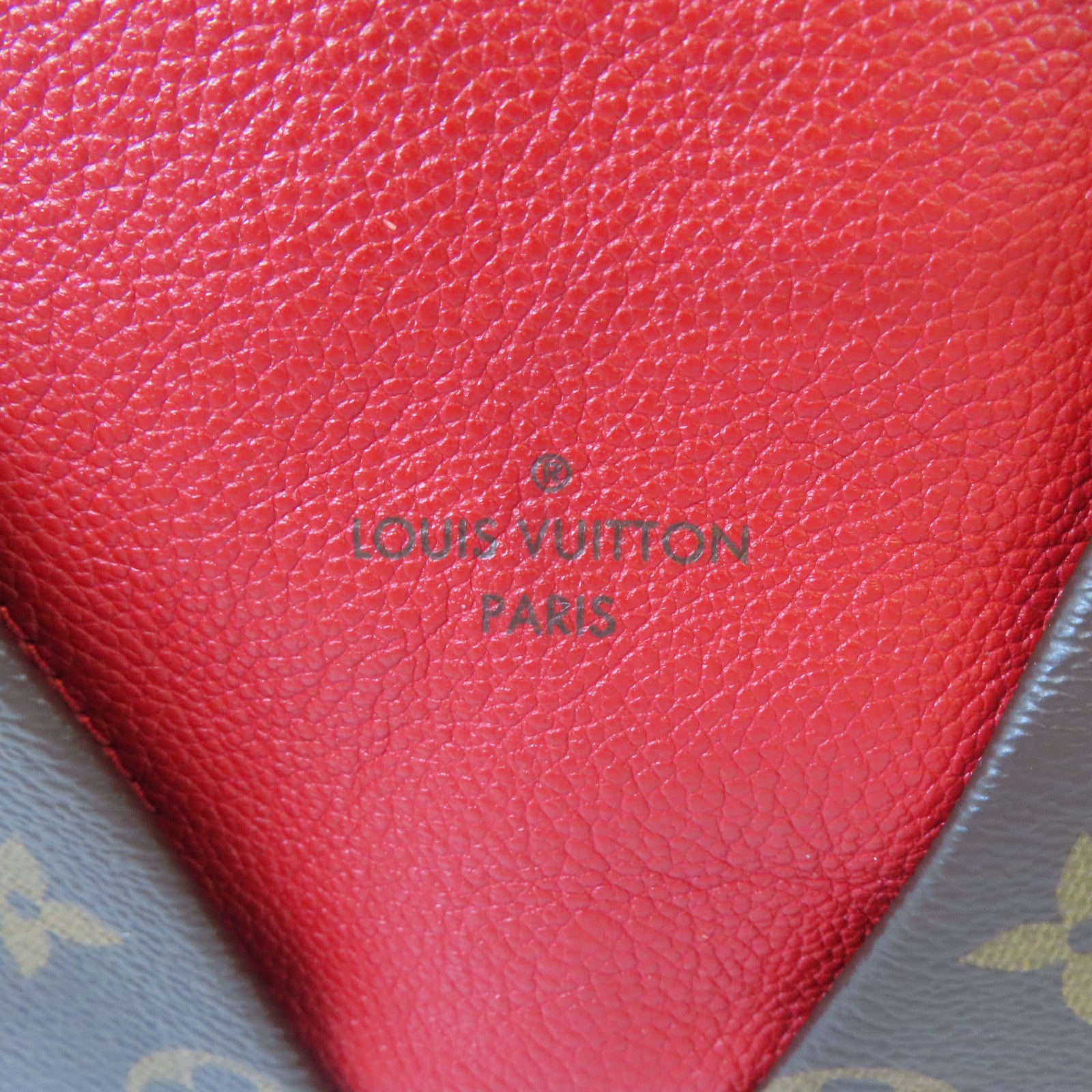 LOUIS VUITTON Monogram V Tote MM金扣手挽肩背兩用袋啡色