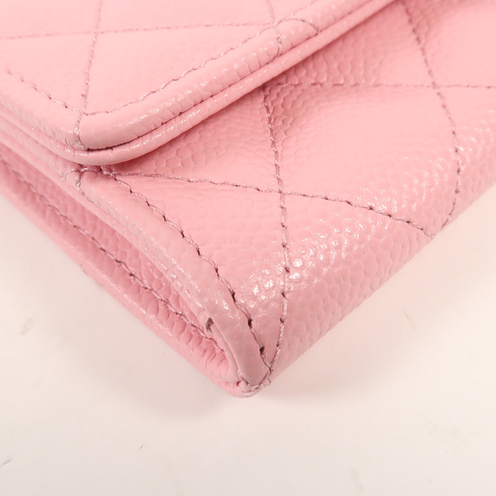 CHANEL 牛皮皮革Card Case金扣卡片套