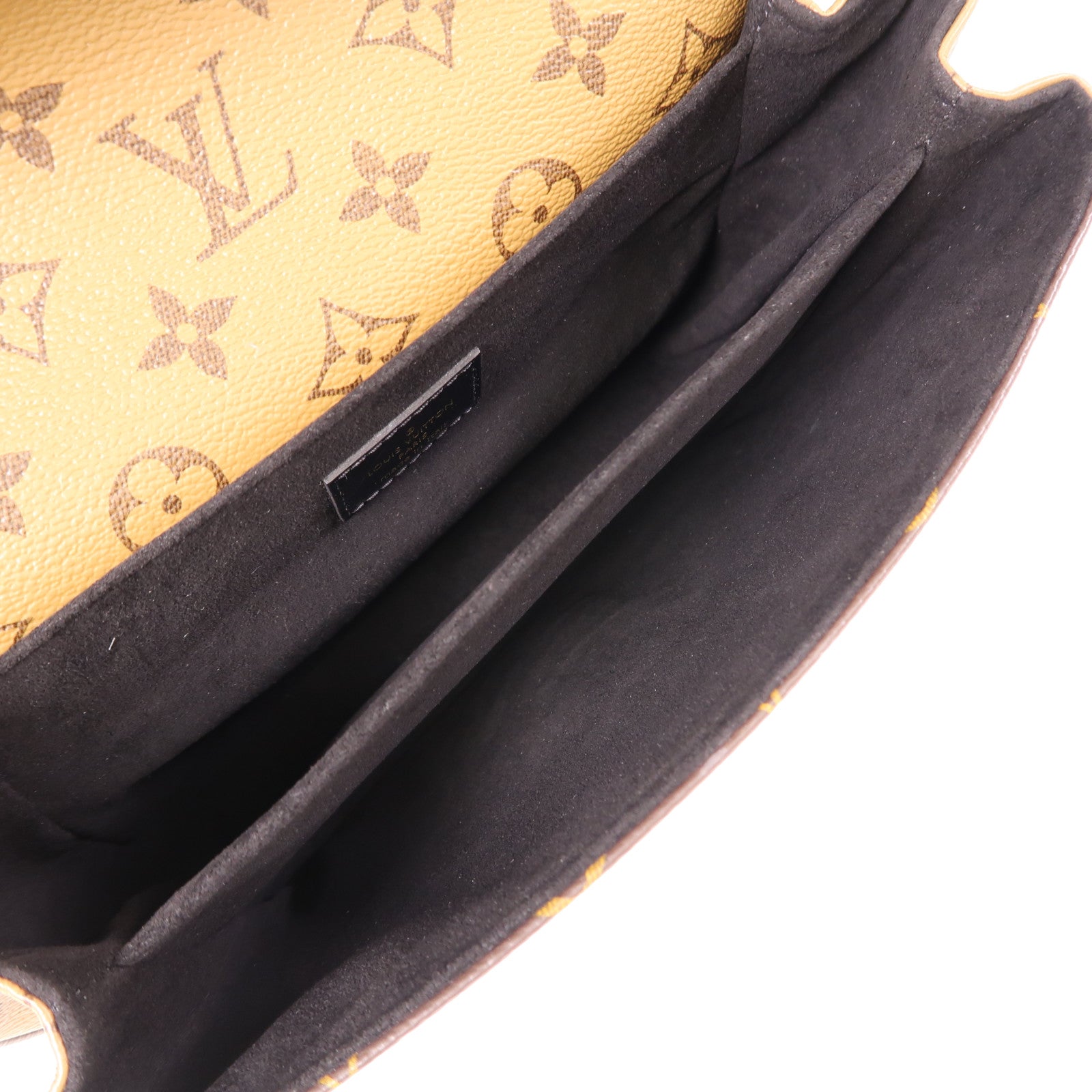 LOUIS VUITTON Monogram Reverse Pochette Metis金扣手挽肩背兩用袋