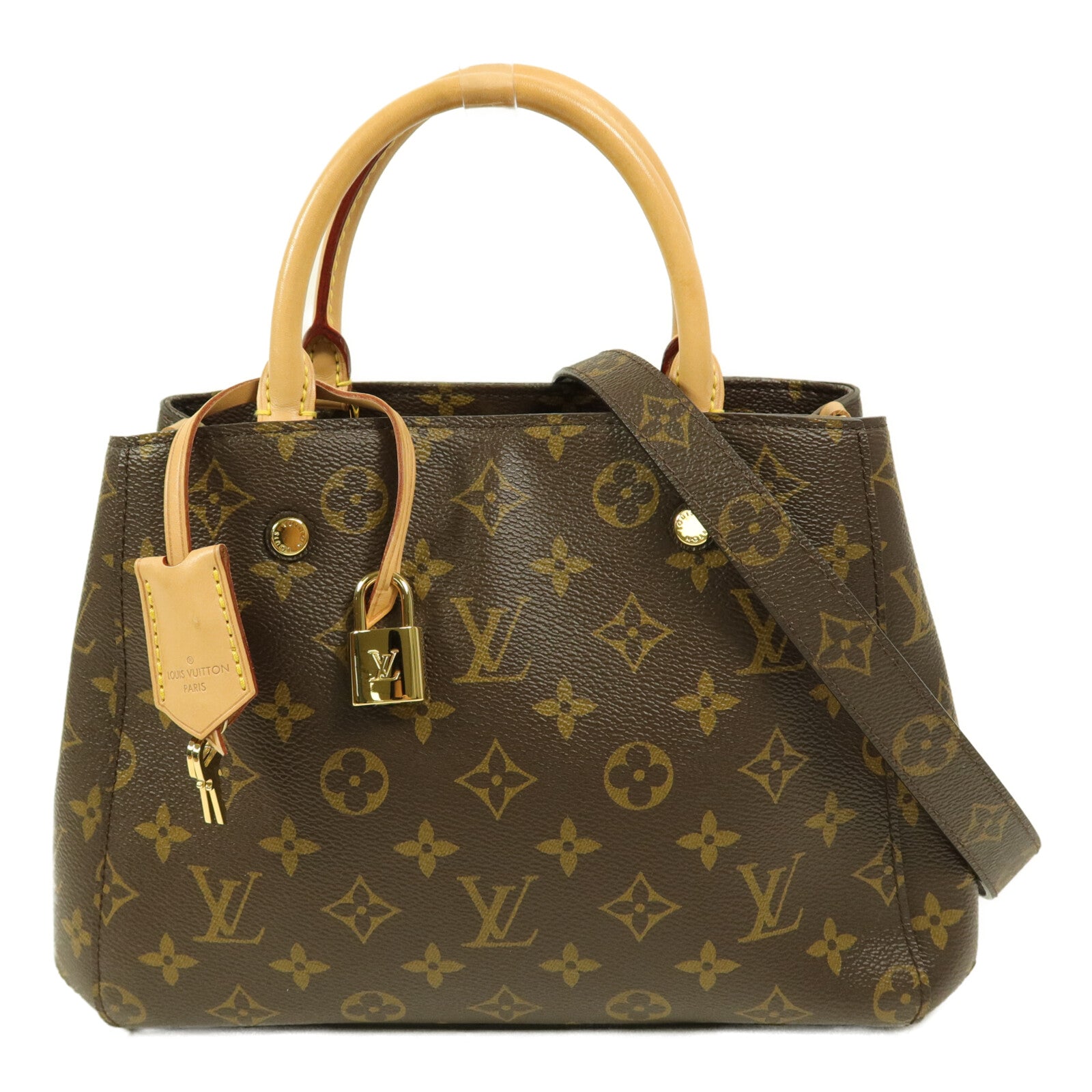 LOUIS VUITTON Monogram Montaigne BB手挽肩背兩用袋