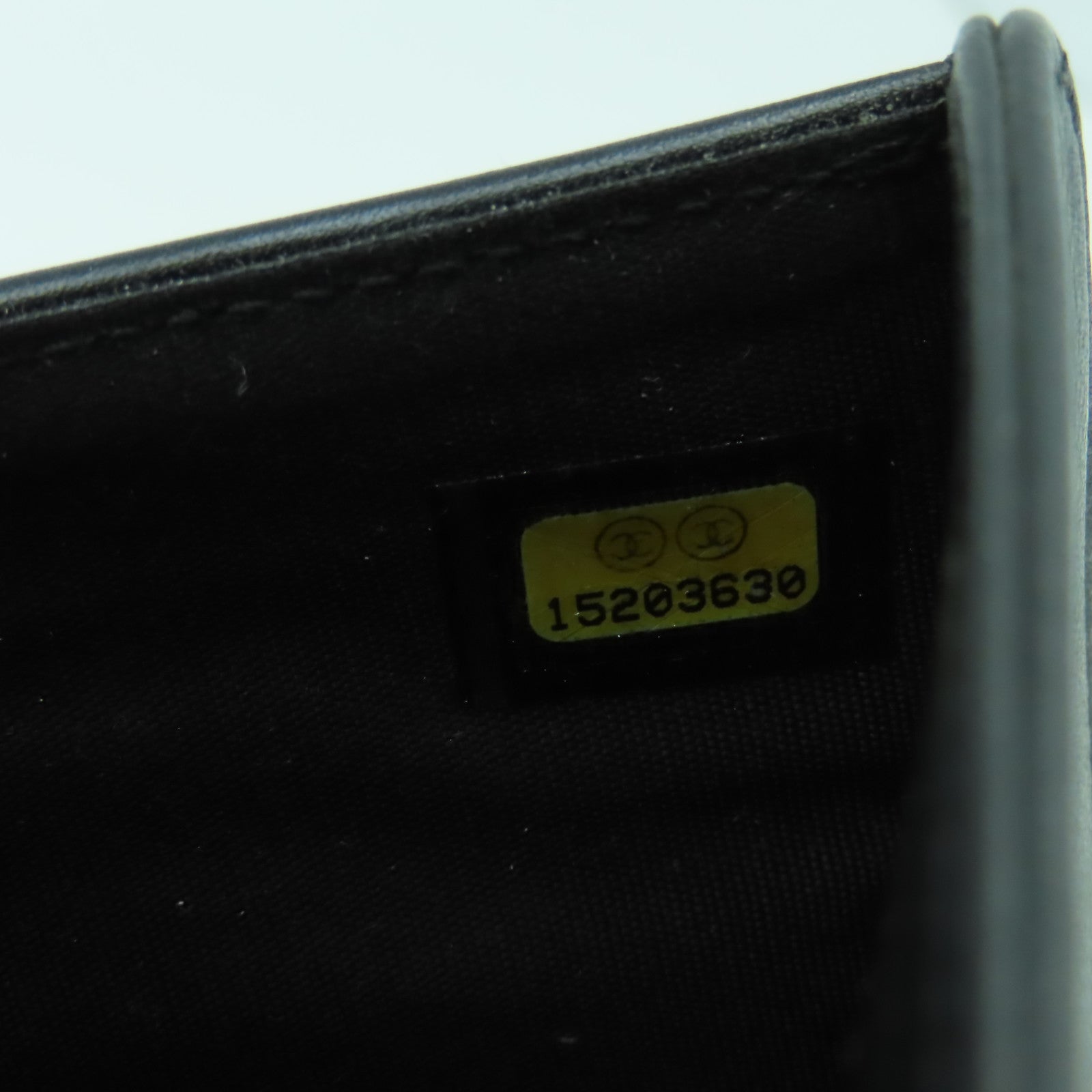 CHANEL 【激減優惠】皮革Pocketbook銀扣長錢包黑色
