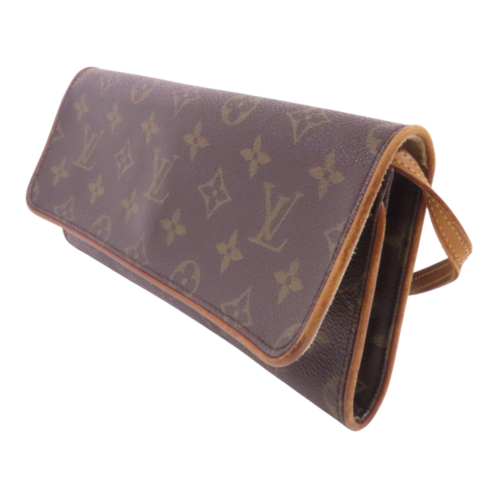LOUIS VUITTON Monogram Pochette Twin GM金扣肩背袋