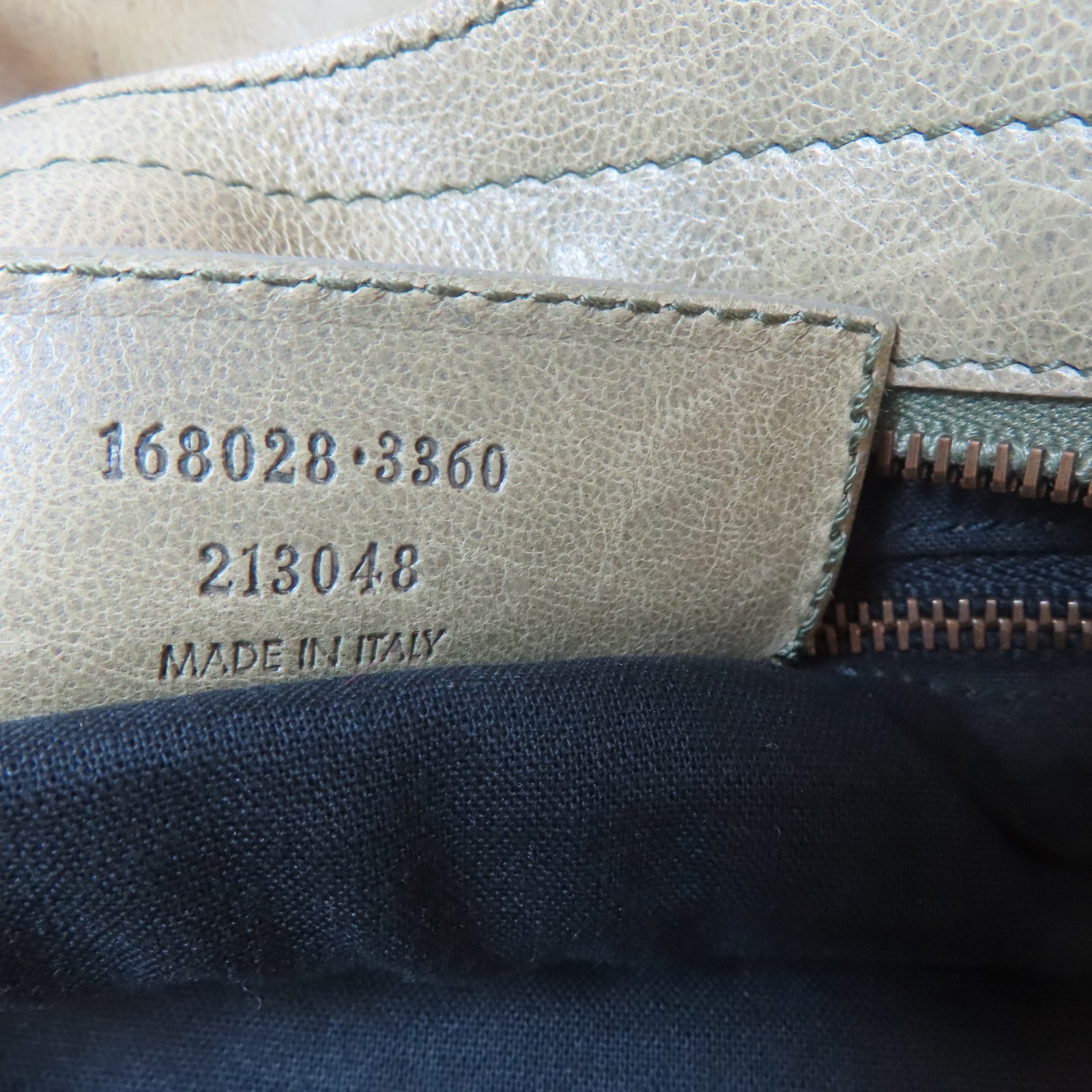 BALENCIAGA 羊皮皮革Classic Part Time銀扣手挽肩背兩用袋綠色