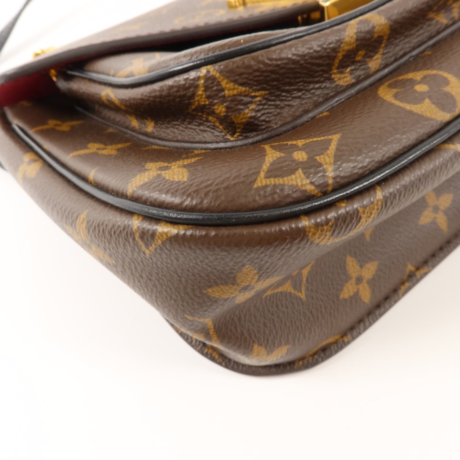 LOUIS VUITTON Monogram Passy金扣肩背袋棕色
