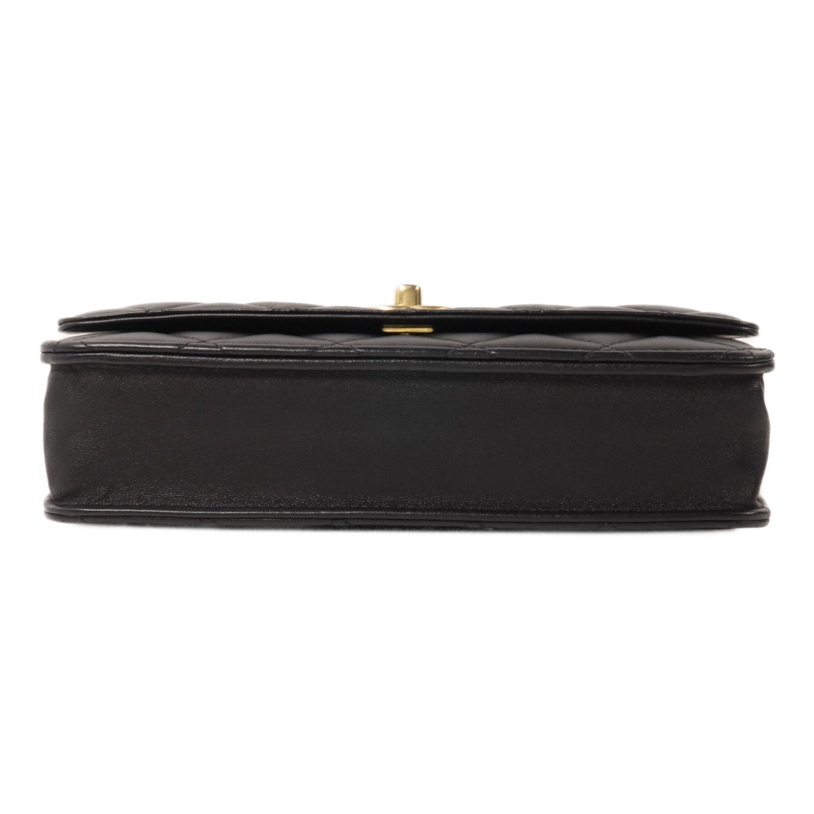 CHANEL 羊皮皮革Wallet On Chain With Gold Ball鏈帶肩背袋