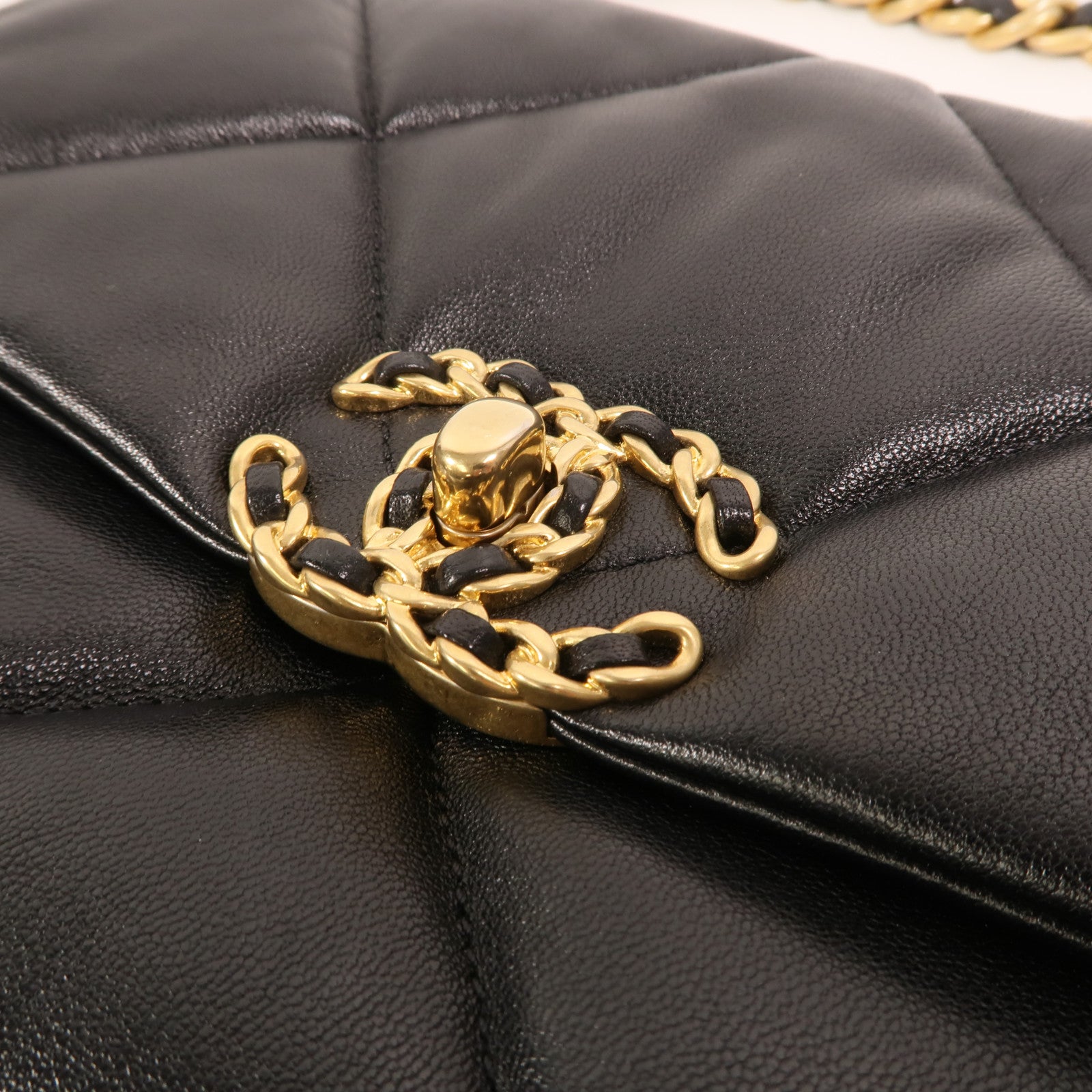 CHANEL 羊皮皮革C19 Small手挽肩背兩用袋