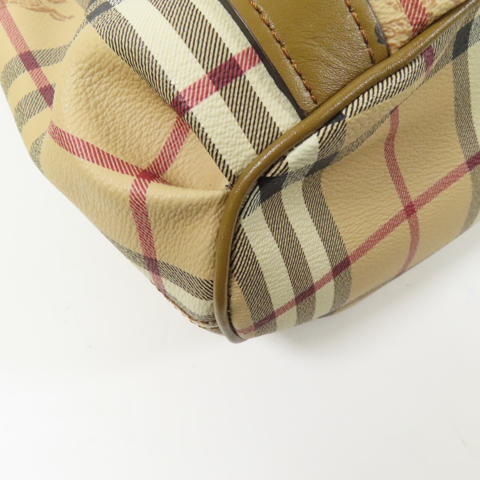 BURBERRY 塗層帆布Haymarket Northfield金扣手挽肩背兩用袋