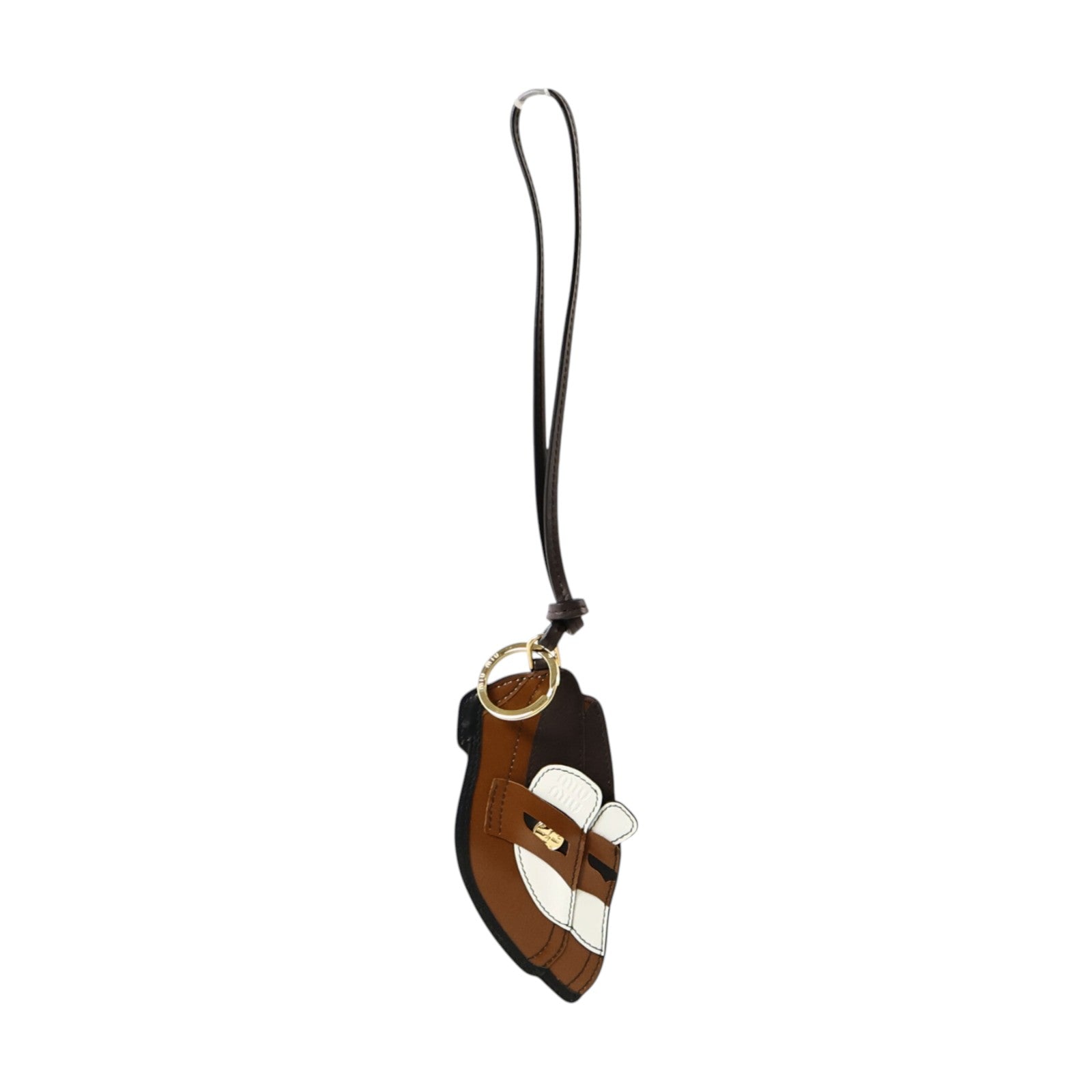 Miu Miu 牛皮皮革Penny Loafer Charm Keychain鎖匙扣