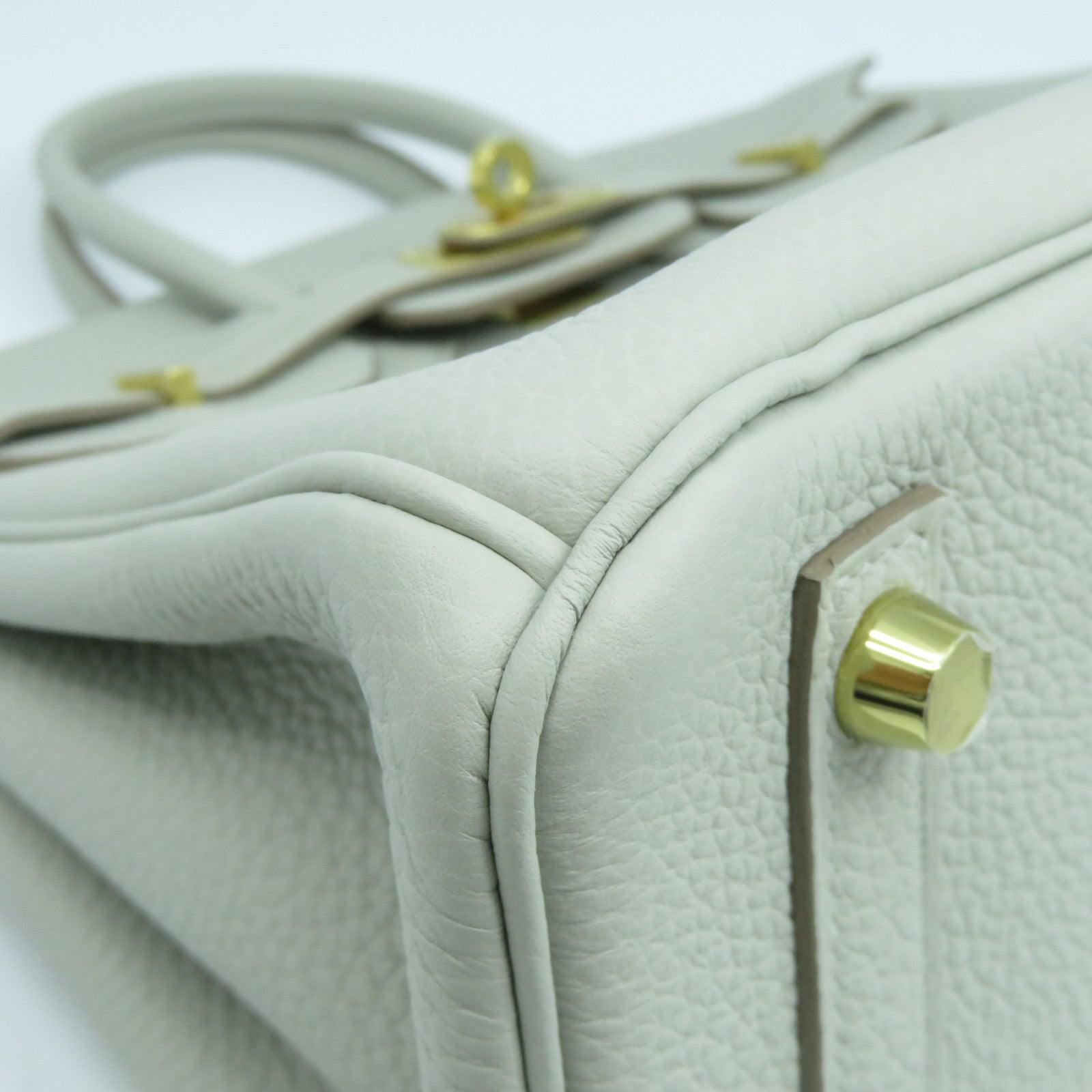 HERMES 【激減優惠】Togo皮革Birkin 25金扣手挽袋Gris Perle珍珠灰色