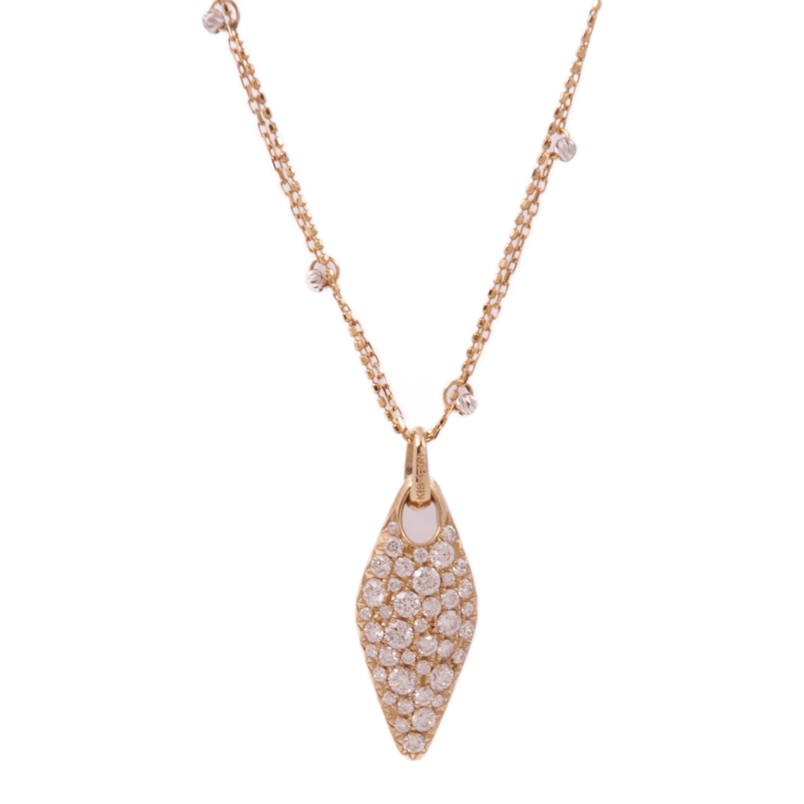 JEWELRY Diamond Necklace 18K Pink Gold