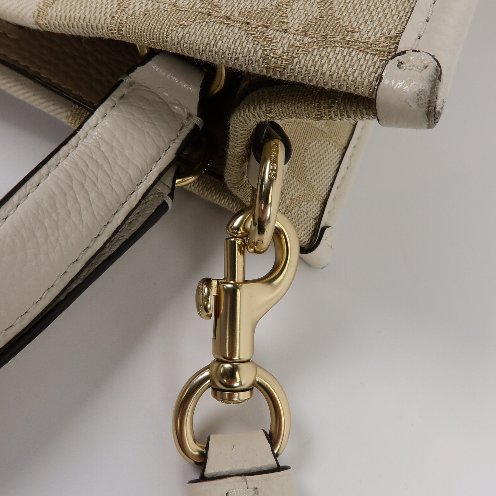 COACH 帆布Small Tote Bag手挽肩背兩用袋