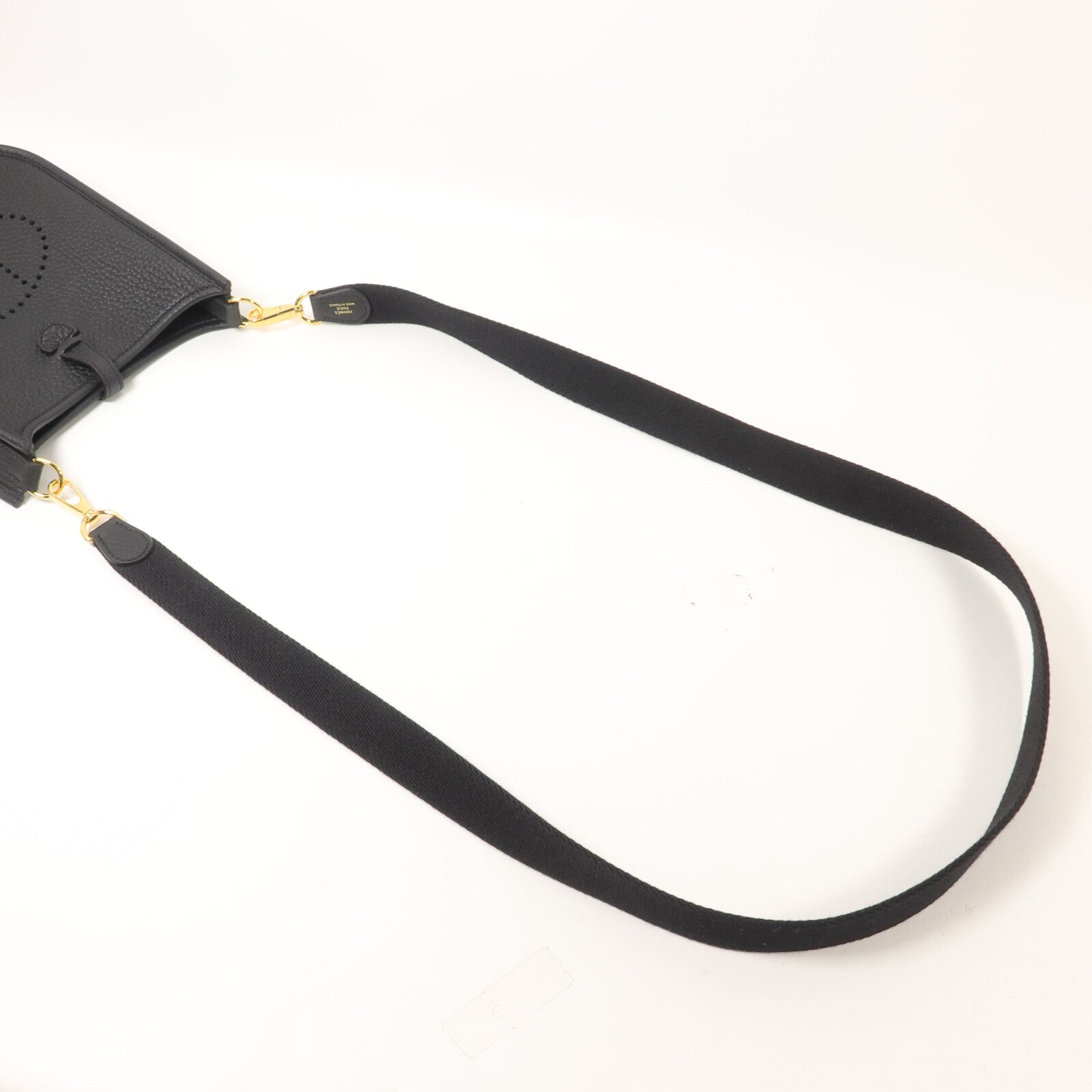HERMES Clemence皮革Evelyne TPM肩背袋Noir