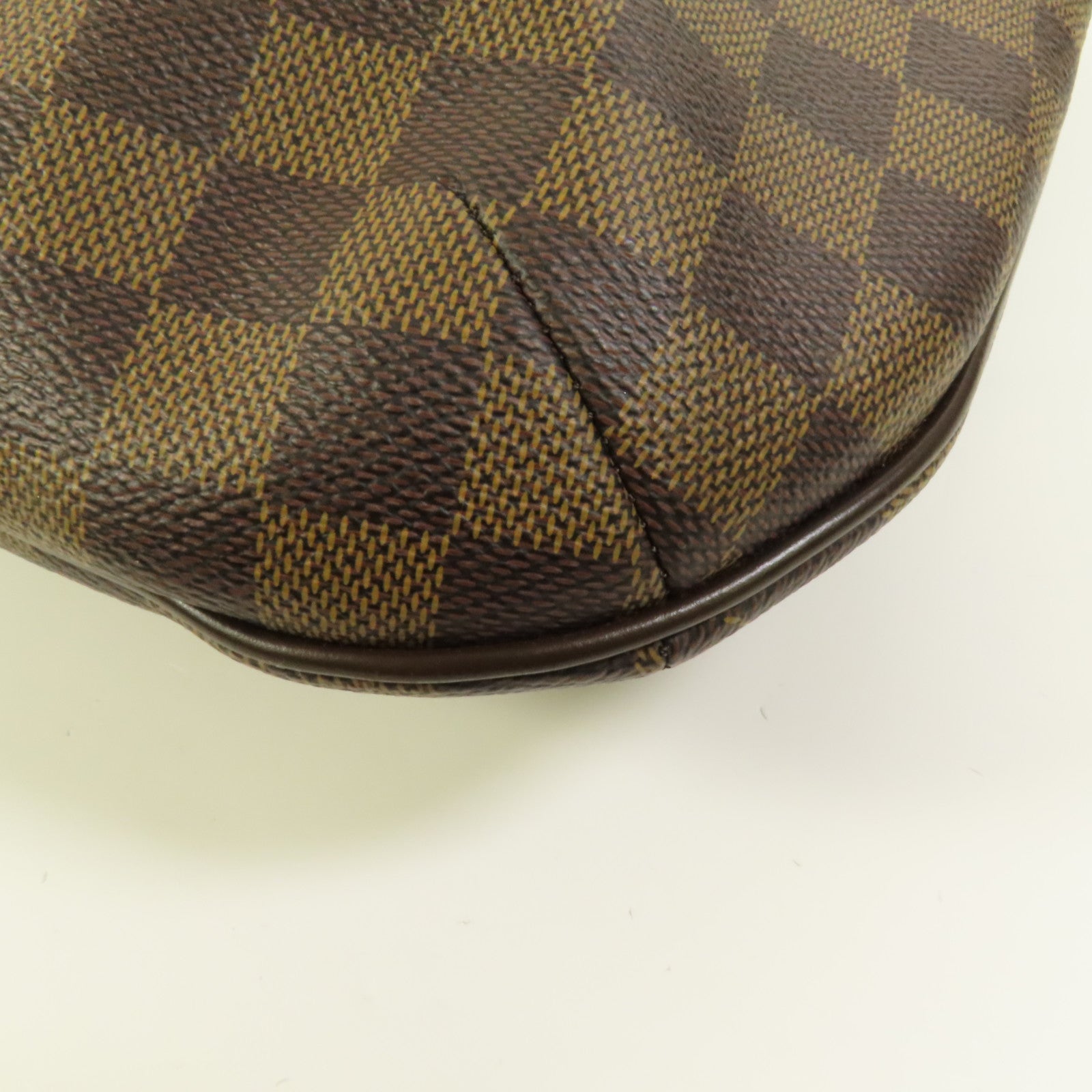 LOUIS VUITTON Damier Bloomsbury PM金扣肩背袋棕色