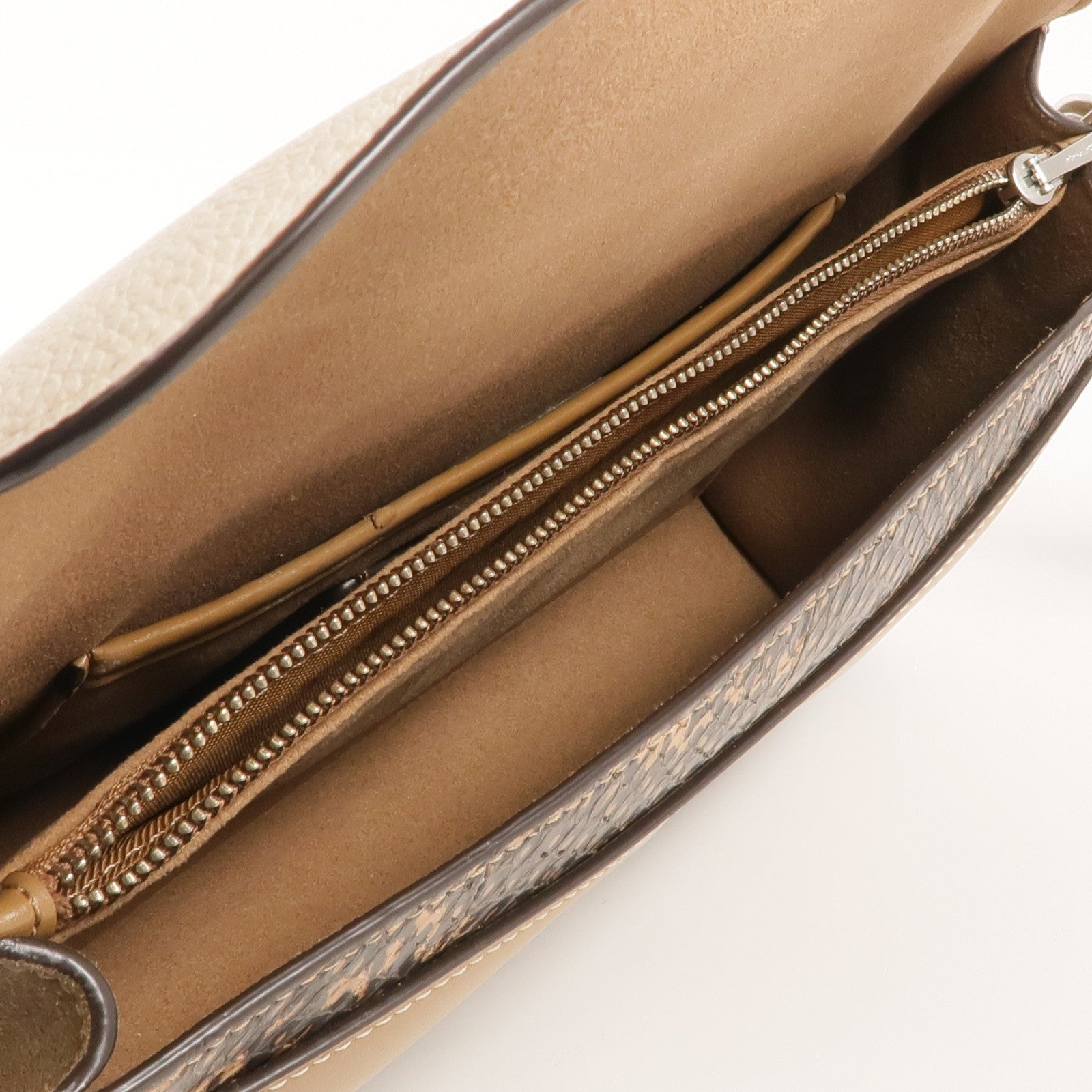 COACH 牛皮皮革2way Shoulder Bag銀扣手挽肩背兩用袋