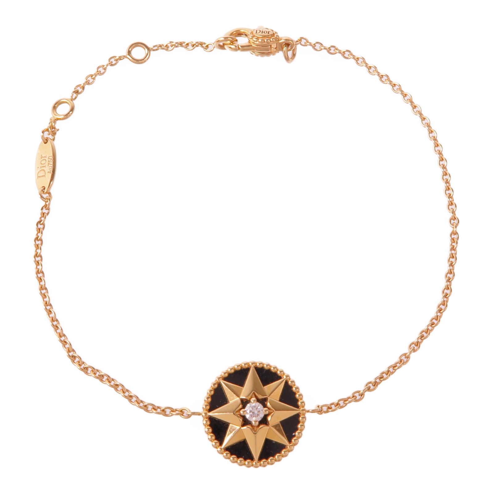 Dior 18K玫瑰金Rose des Vents手鏈