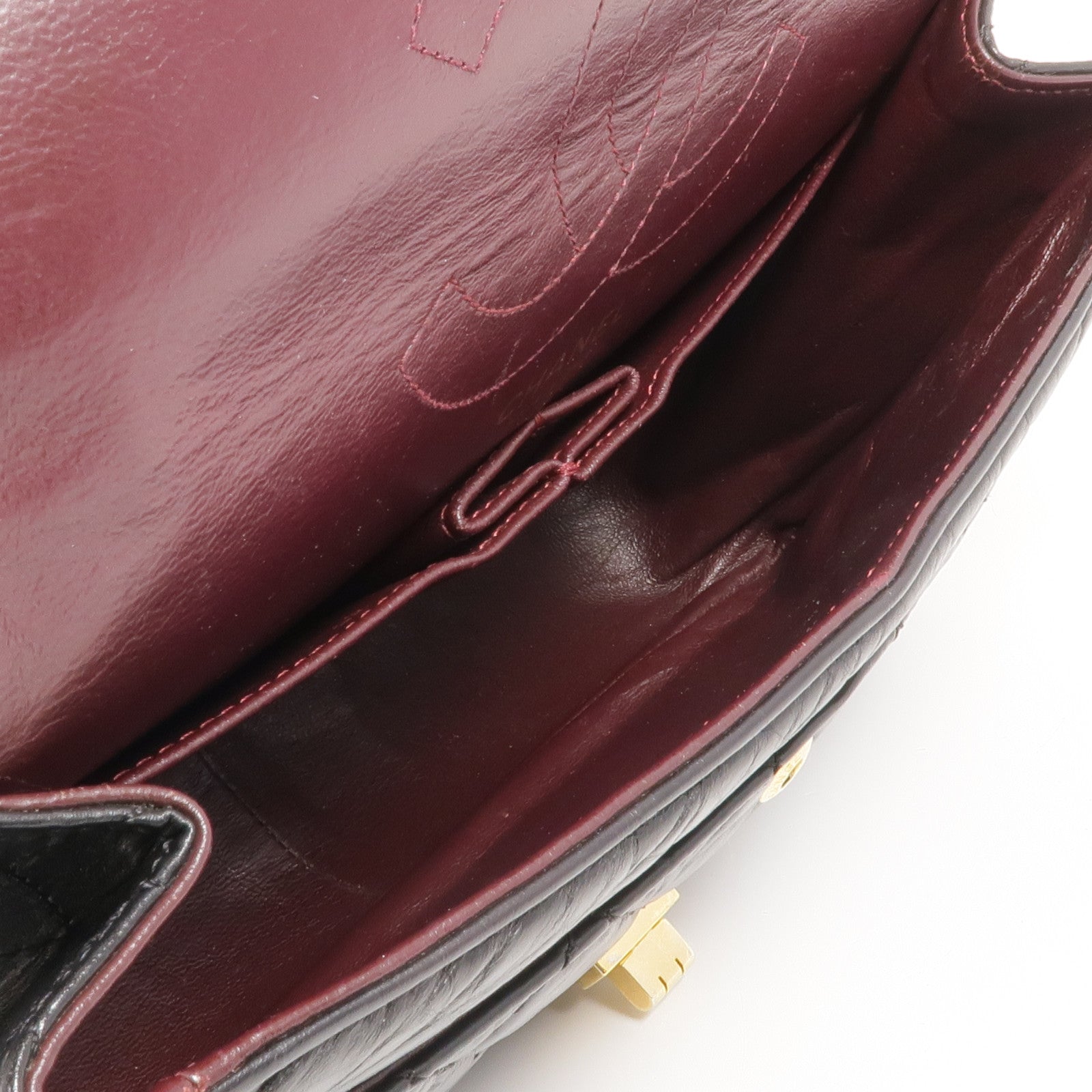 CHANEL 牛皮皮革2.55 Medium金扣鏈帶肩背袋