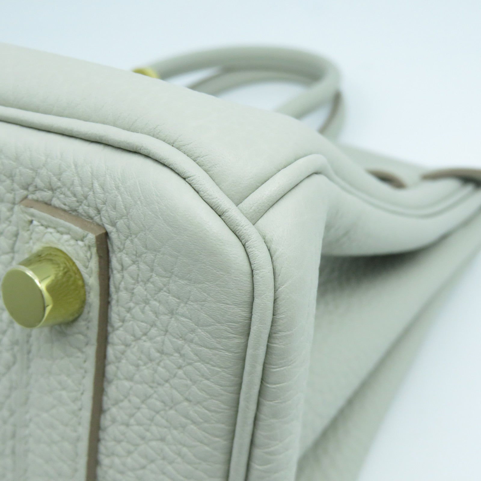 HERMES 【激減優惠】Togo皮革Birkin 25金扣手挽袋Gris Perle珍珠灰色