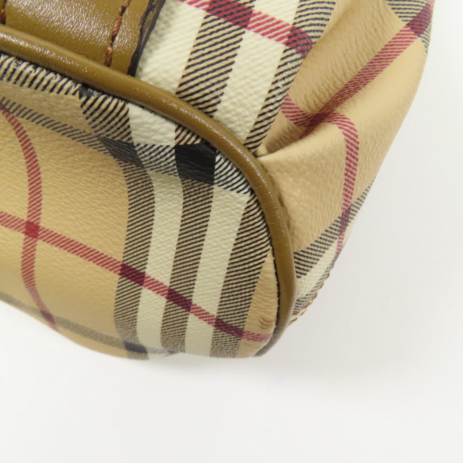 BURBERRY 塗層帆布Haymarket Northfield金扣手挽肩背兩用袋