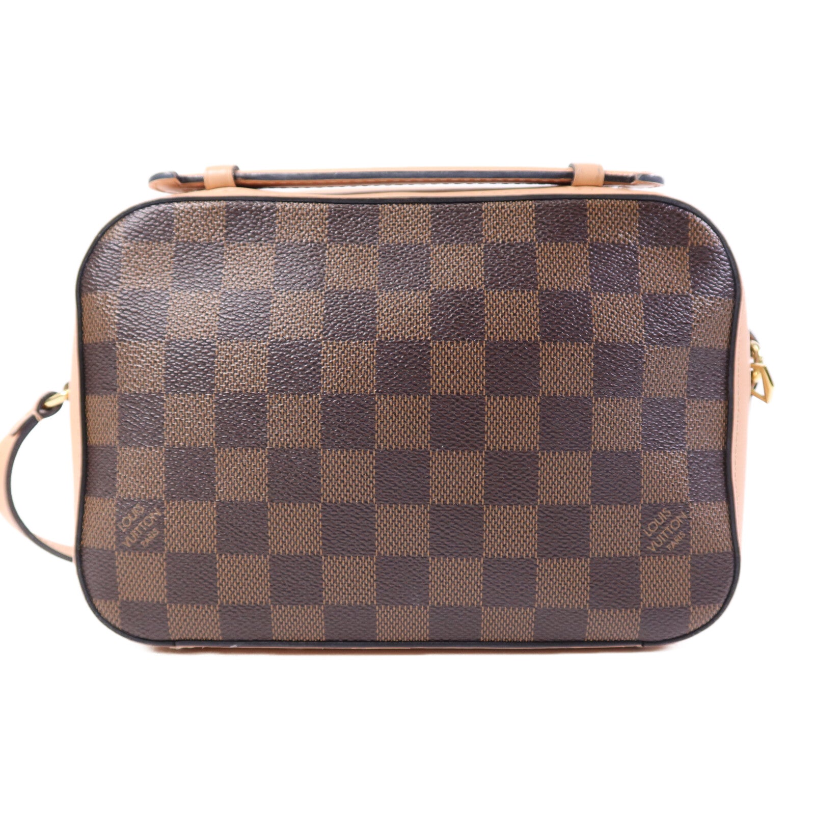 LOUIS VUITTON Damier Sunta Monica金扣手挽肩背兩用袋