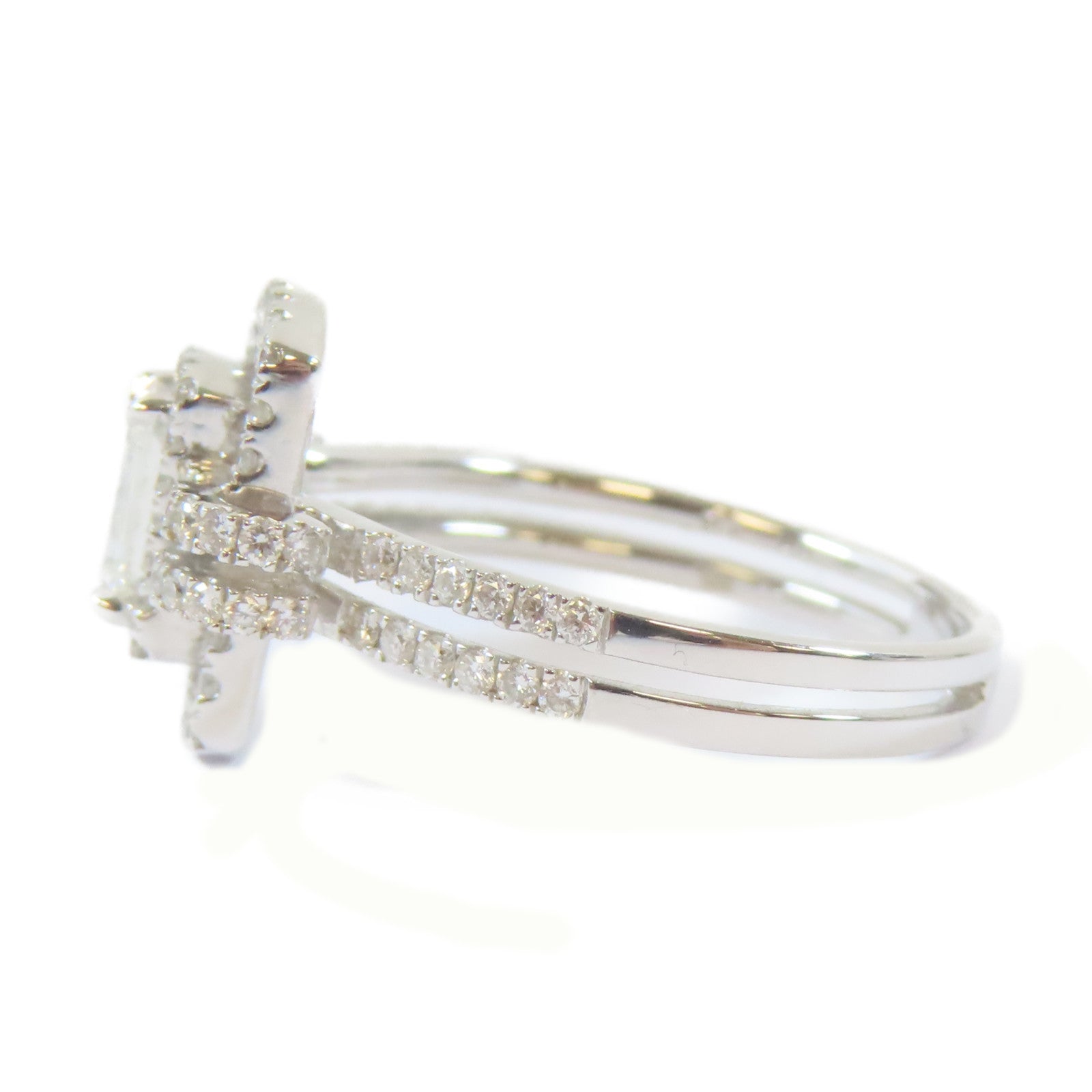JEWELRY 【激減優惠】18K白金Diamond Ring0.47ct/0.57ct鑽石戒指US#6.75