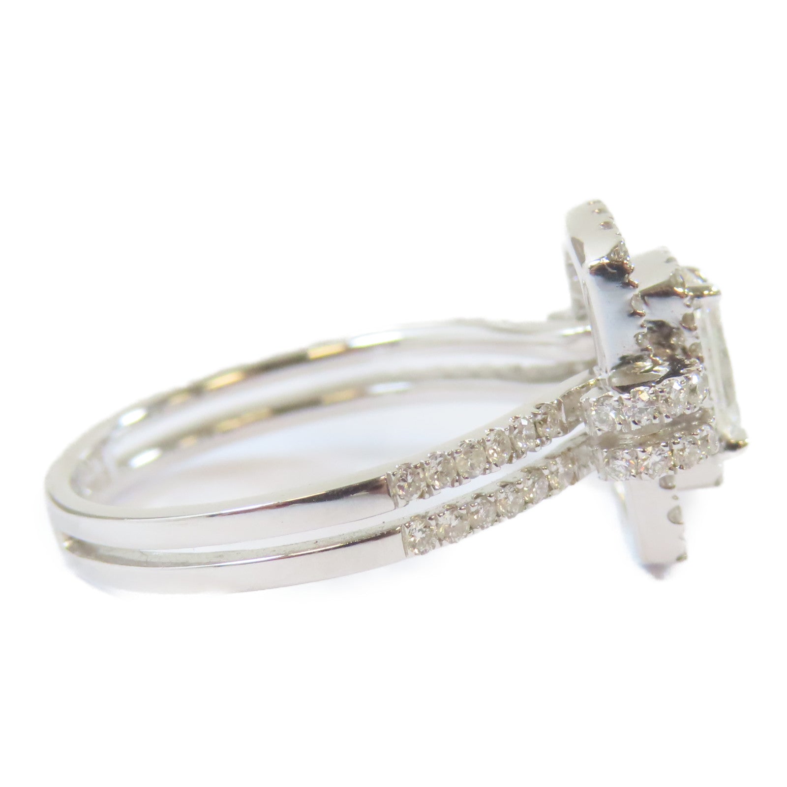 JEWELRY 【激減優惠】18K白金Diamond Ring0.47ct/0.57ct鑽石戒指US#6.75