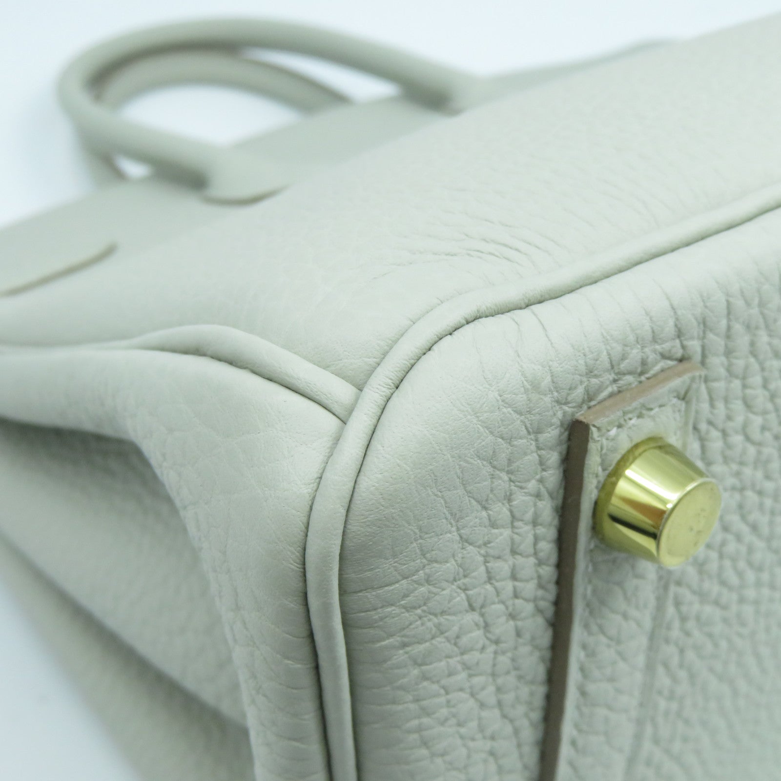 HERMES 【激減優惠】Togo皮革Birkin 25金扣手挽袋Gris Perle珍珠灰色