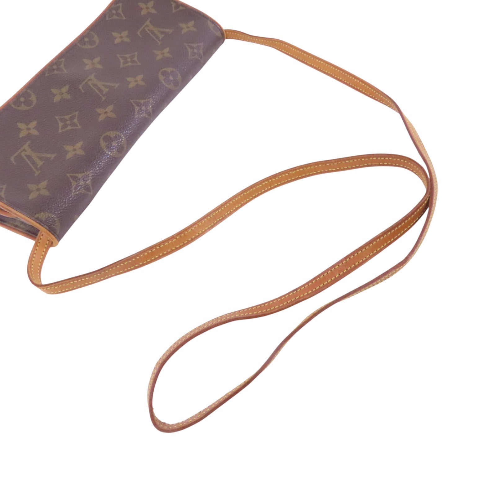 LOUIS VUITTON Monogram Pochette Twin GM金扣肩背袋