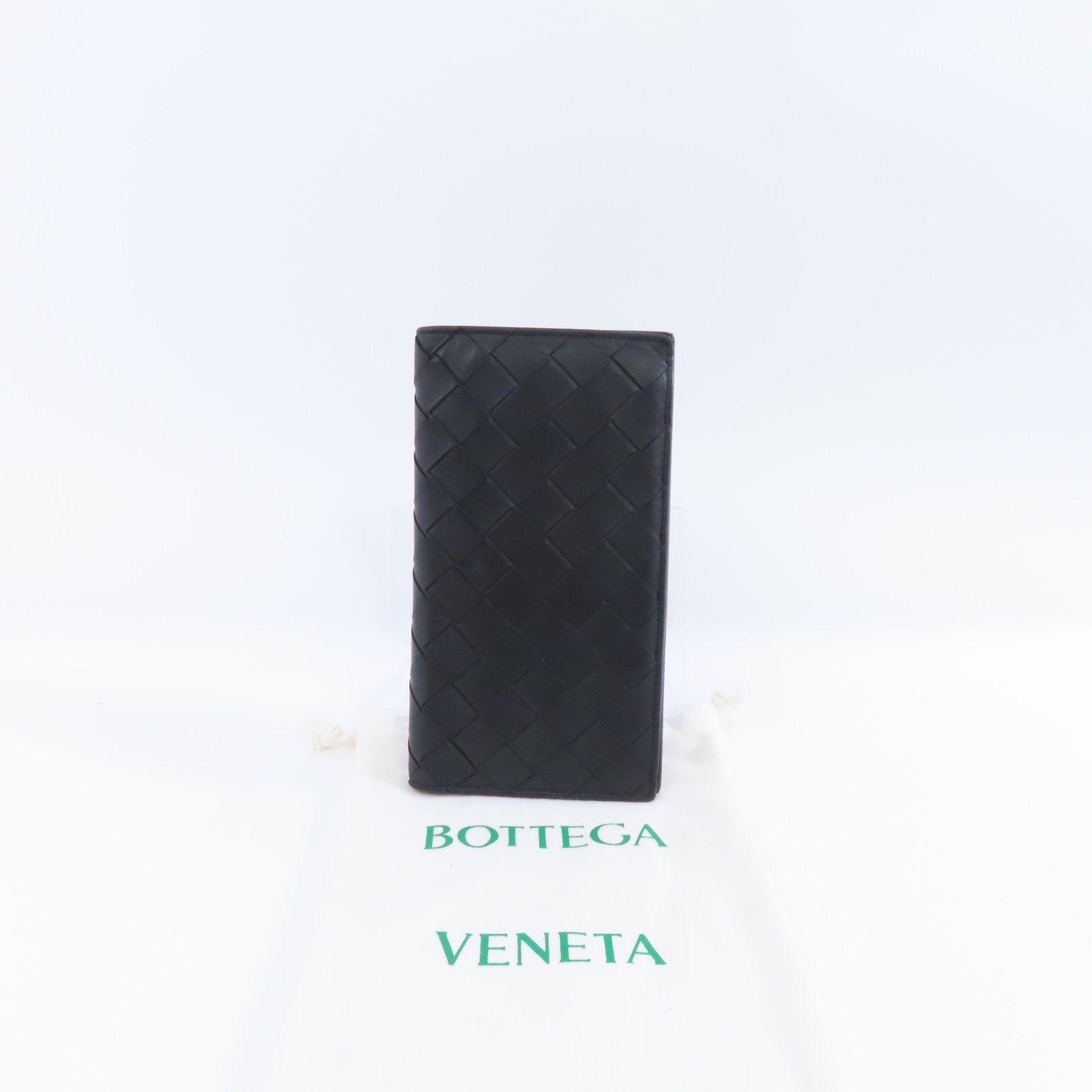 BOTTEGA VENETA 皮革Long Wallet長錢包黑色