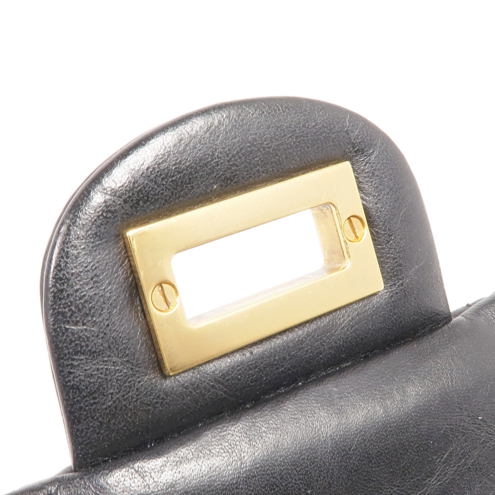 CHANEL 牛皮皮革2.55 Medium金扣鏈帶肩背袋