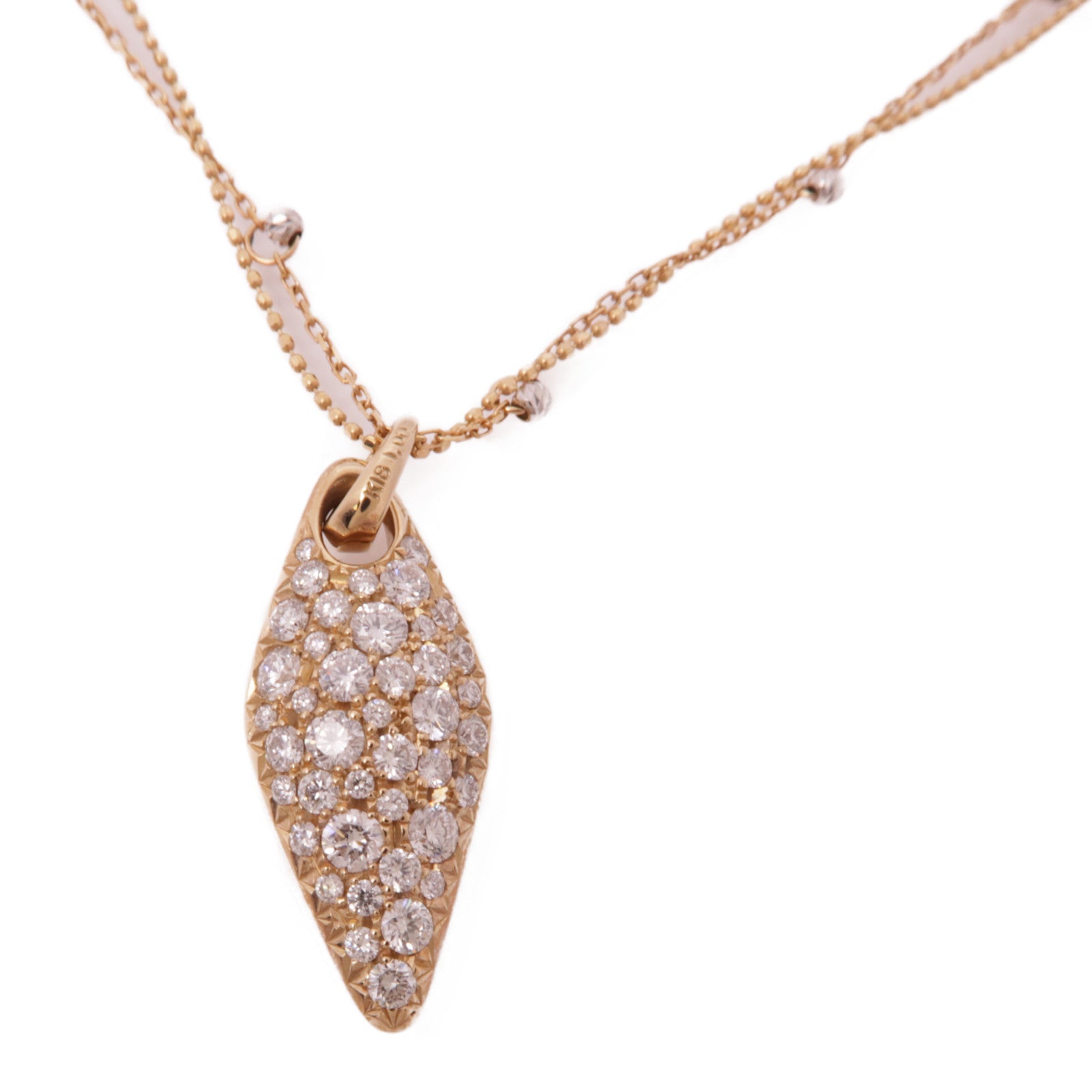 JEWELRY Diamond Necklace 18K Pink Gold