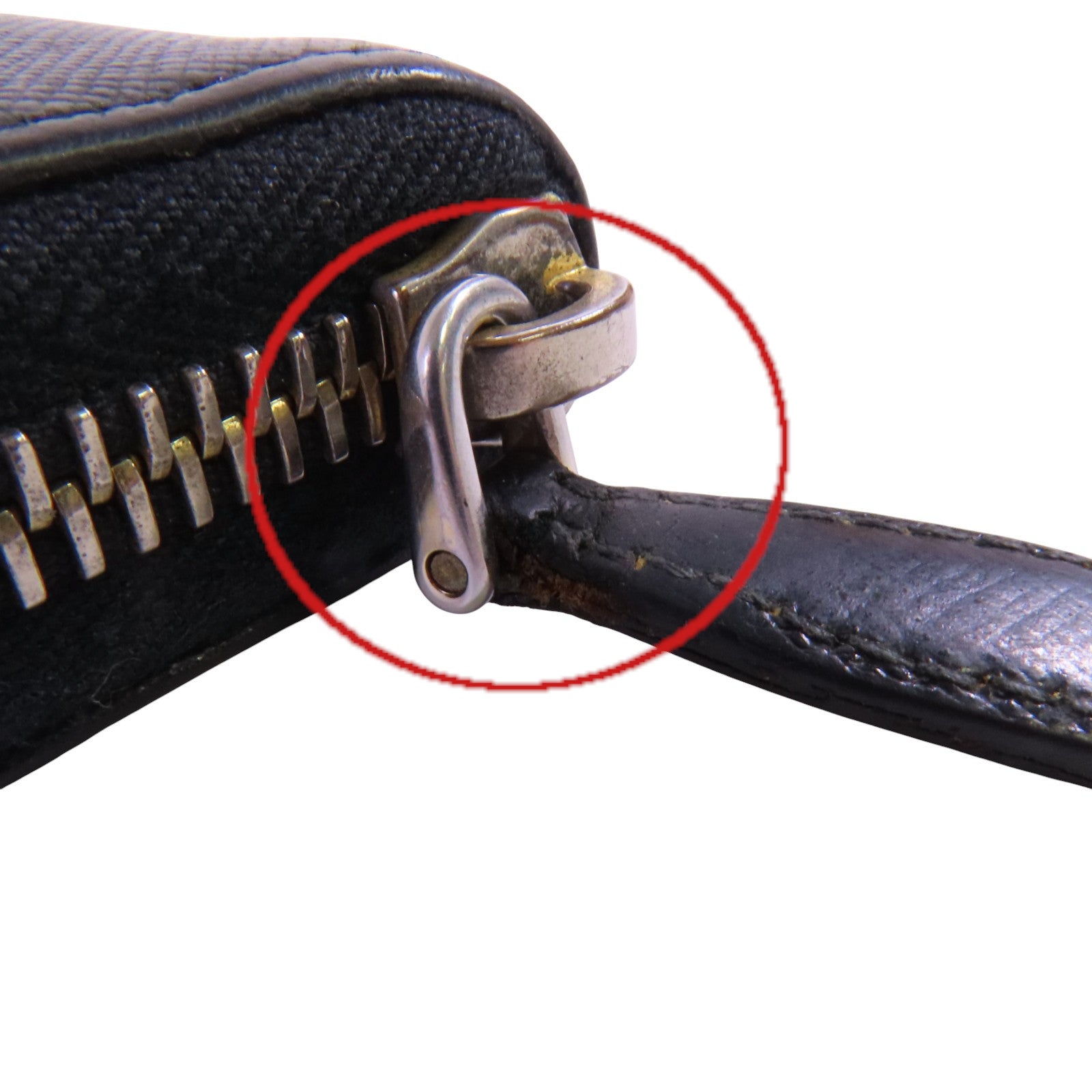 PRADA Saffiano皮革Zipper Long Wallet金扣拉鏈長錢包