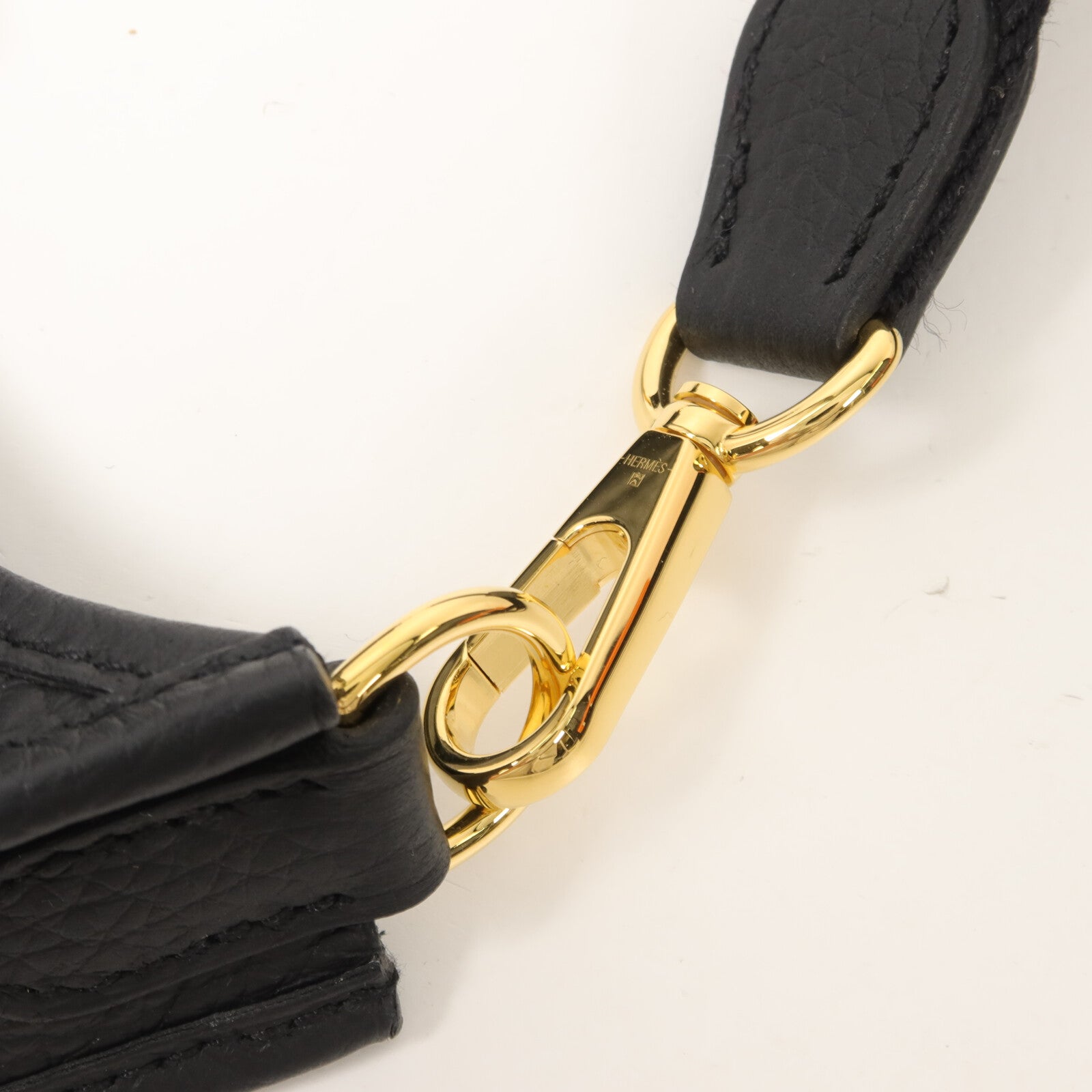 HERMES Clemence皮革Evelyne TPM肩背袋Noir