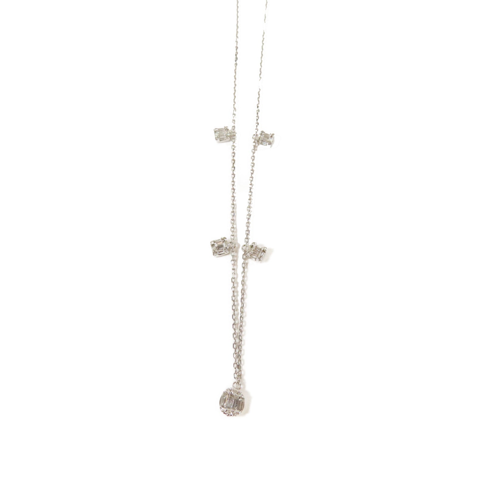 JEWELRY 【激減優惠】18K白金0.17ctDiamond Necklace鑽石項鍊#40cm