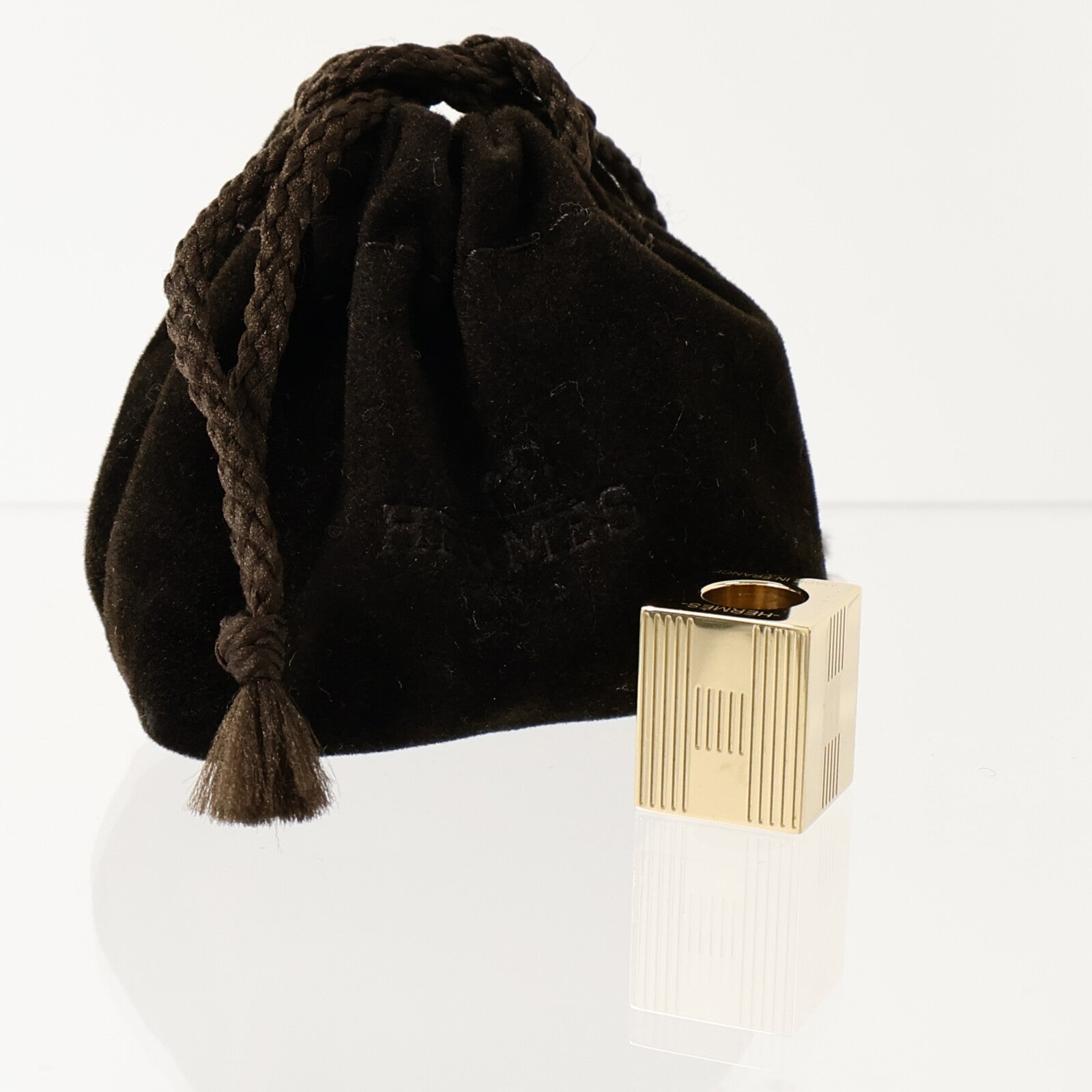 HERMES 金屬Cube Totem Twilly Ring絲巾扣